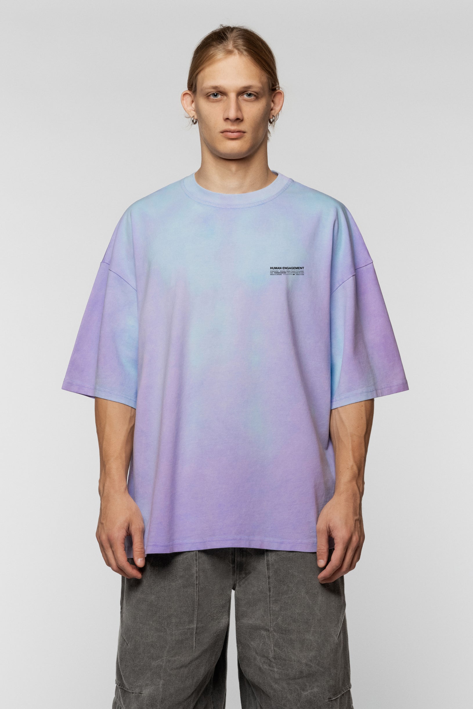 Heat Reactive Oversized T-shirt Lilac