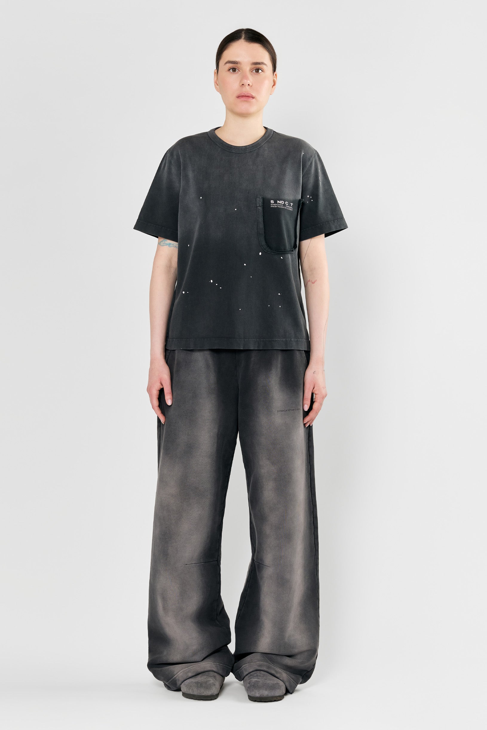 Dot Regular T-shirt Grey
