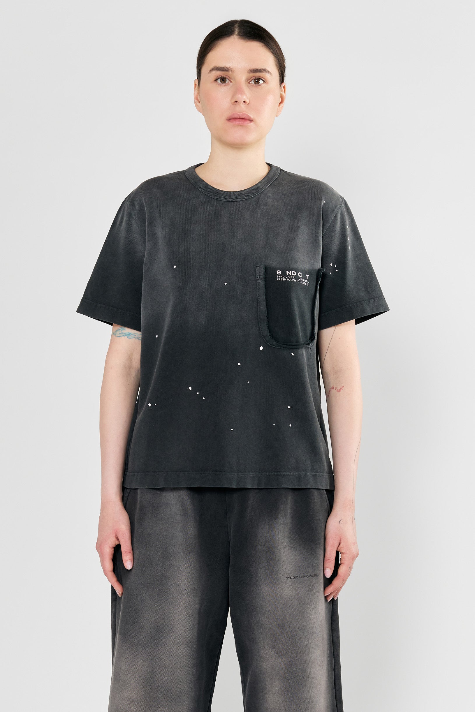 Dot Regular T-shirt Grey