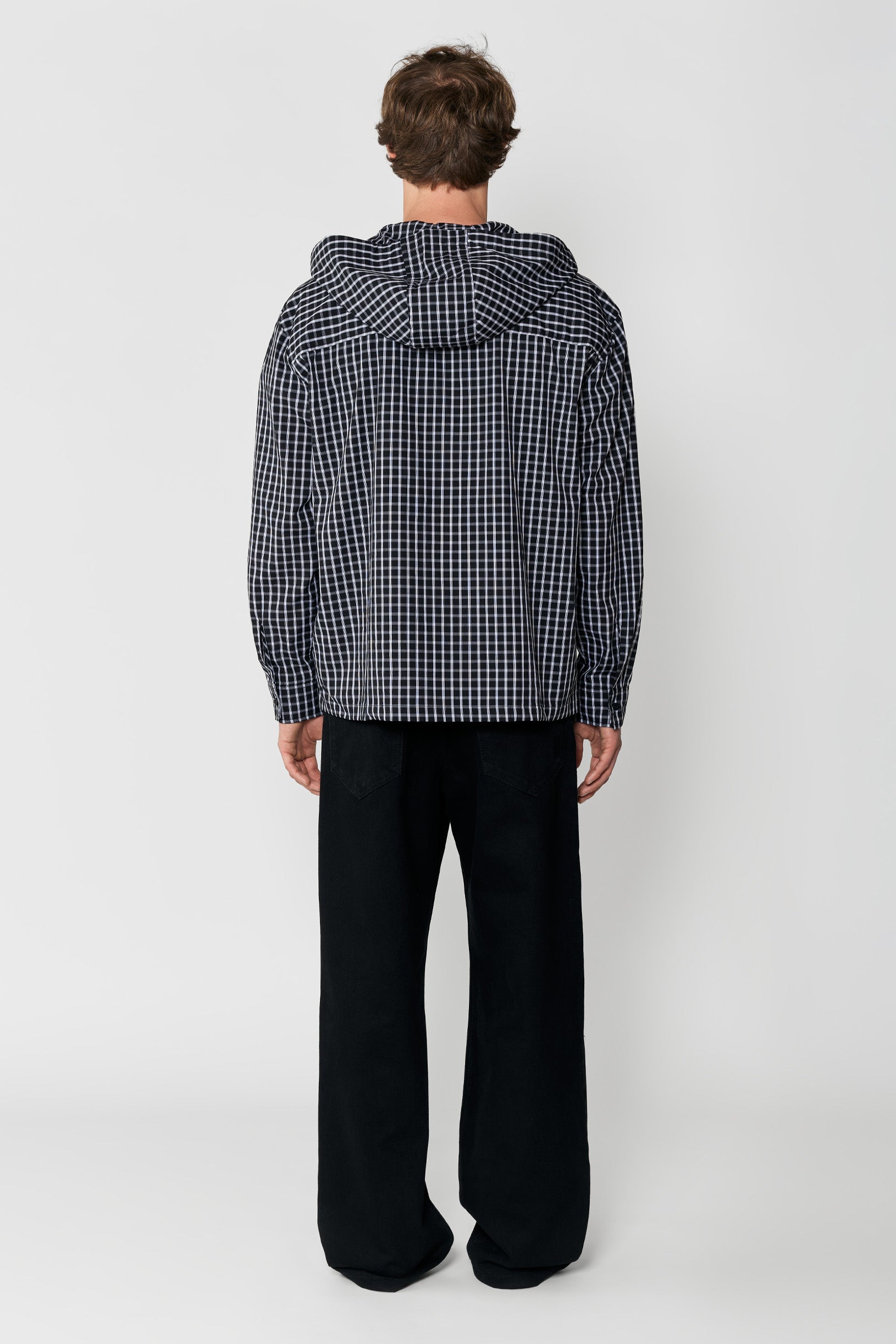 Hood Shirt Chess Black