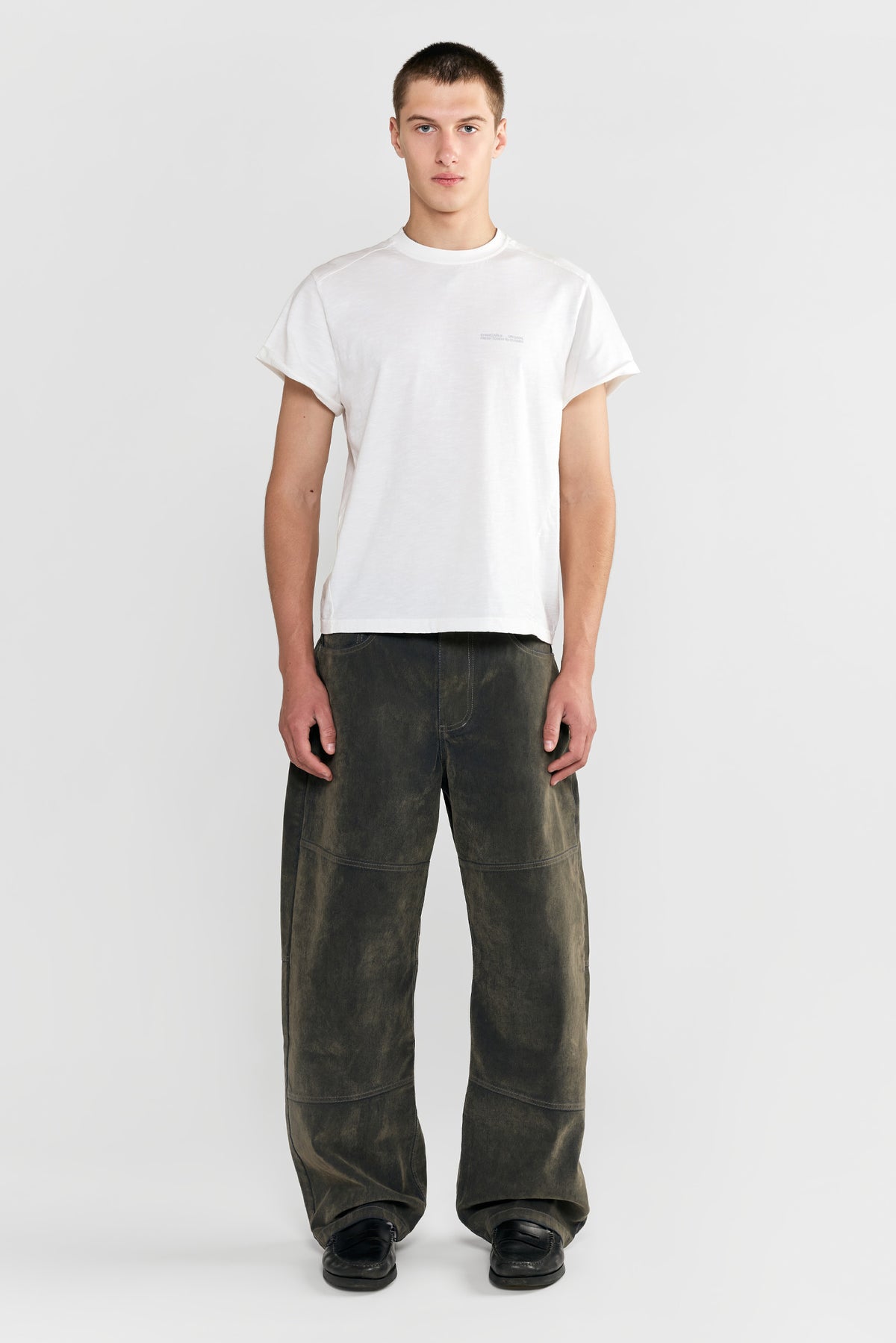 Velour Сoating Jeans Green
