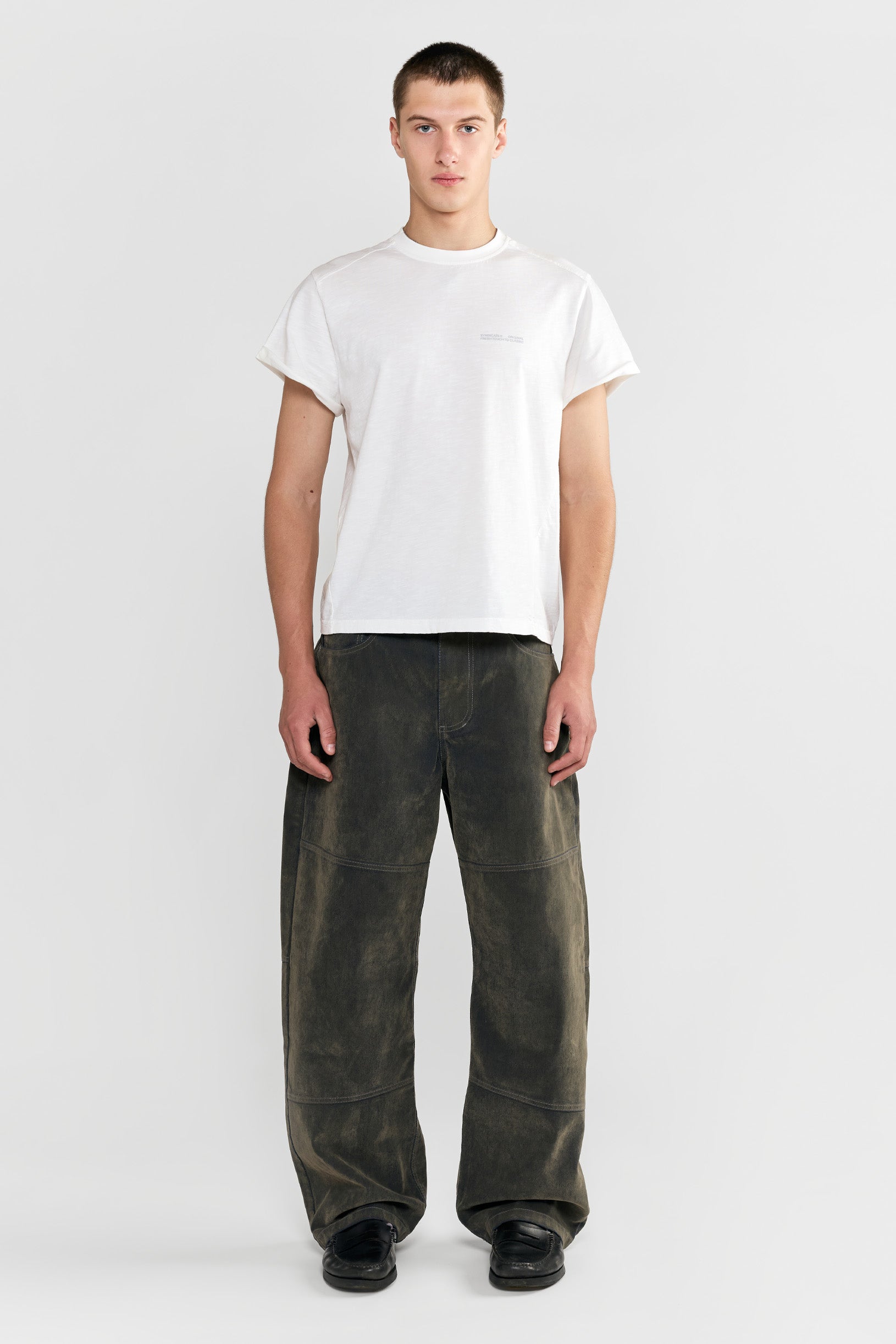 Velour Сoating Jeans Green