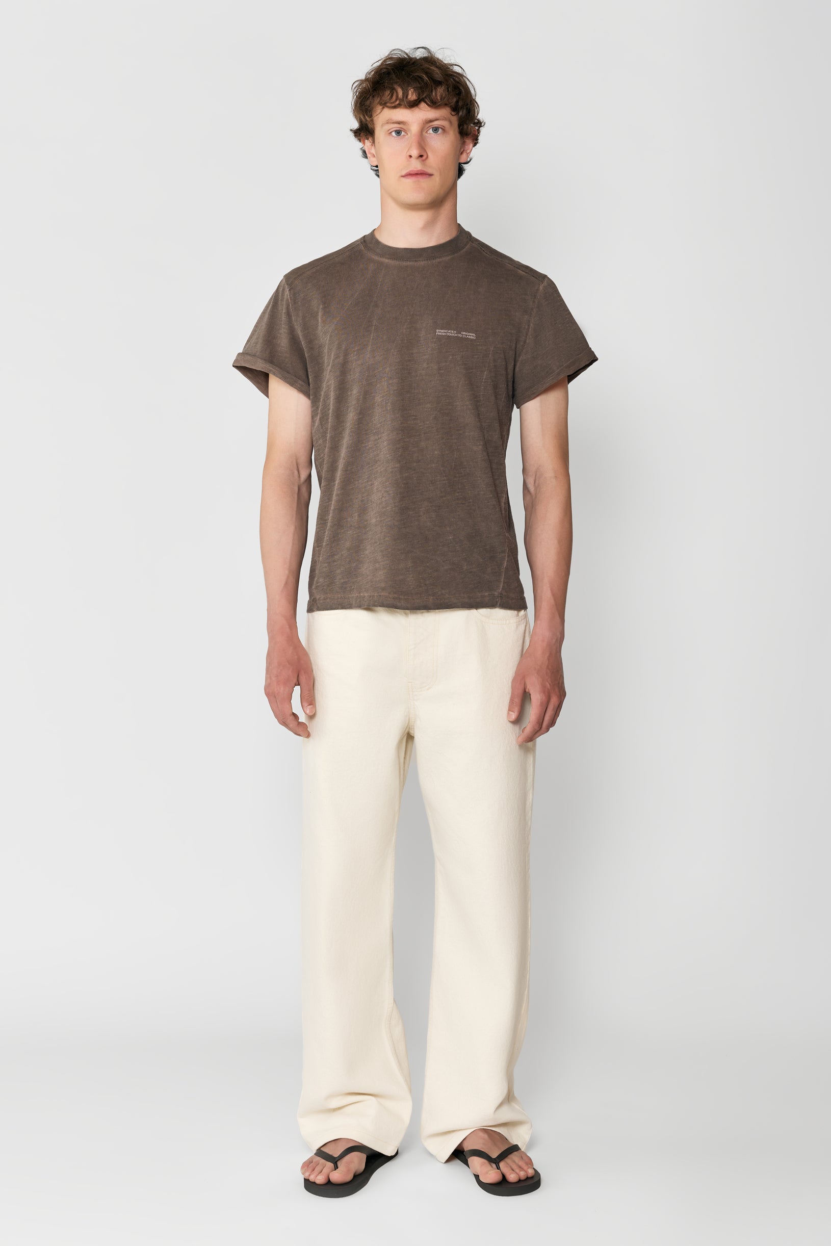 Faded Slim Fit Lightweight T-shirt Ground