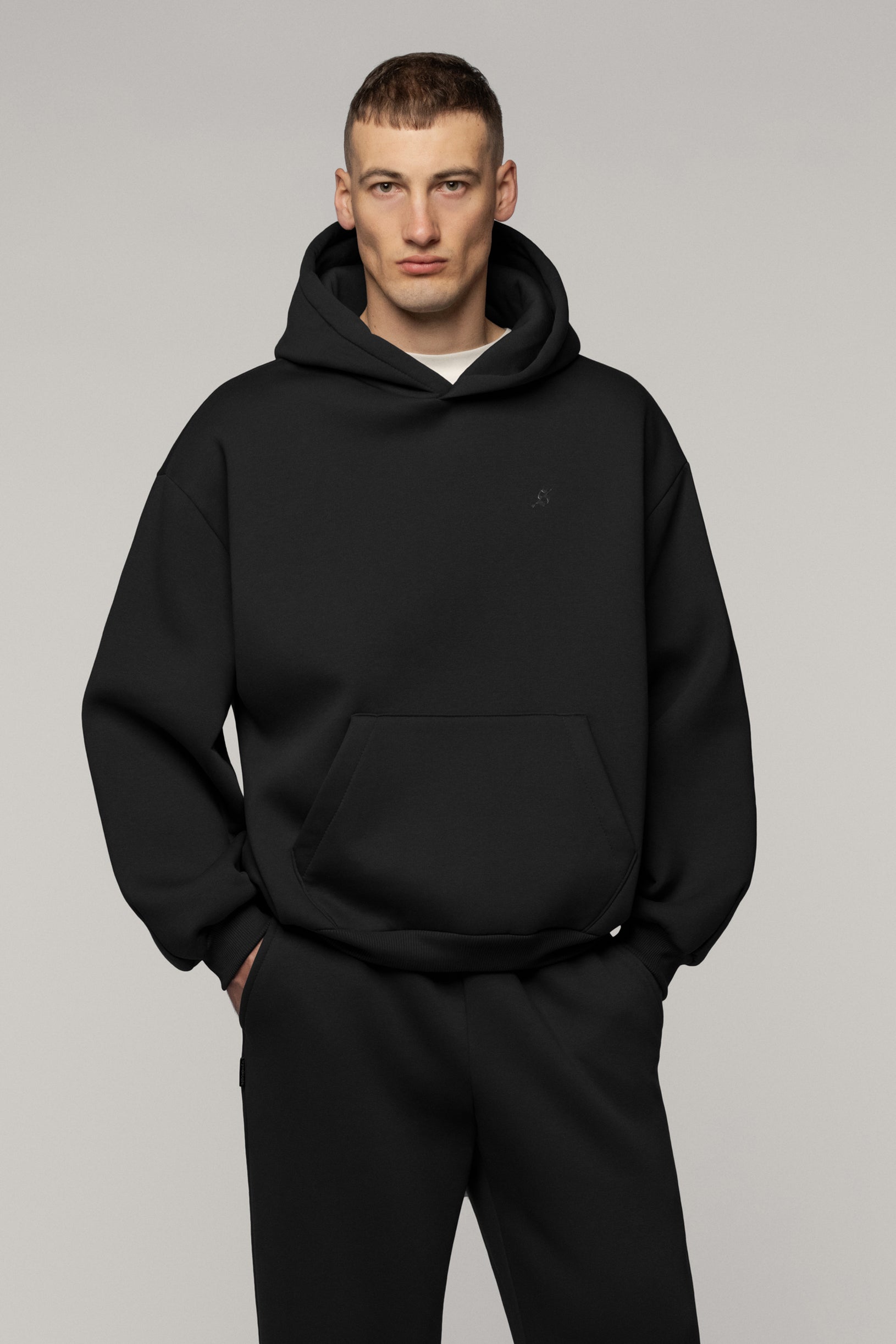 Arrow Logo Hoodie Black