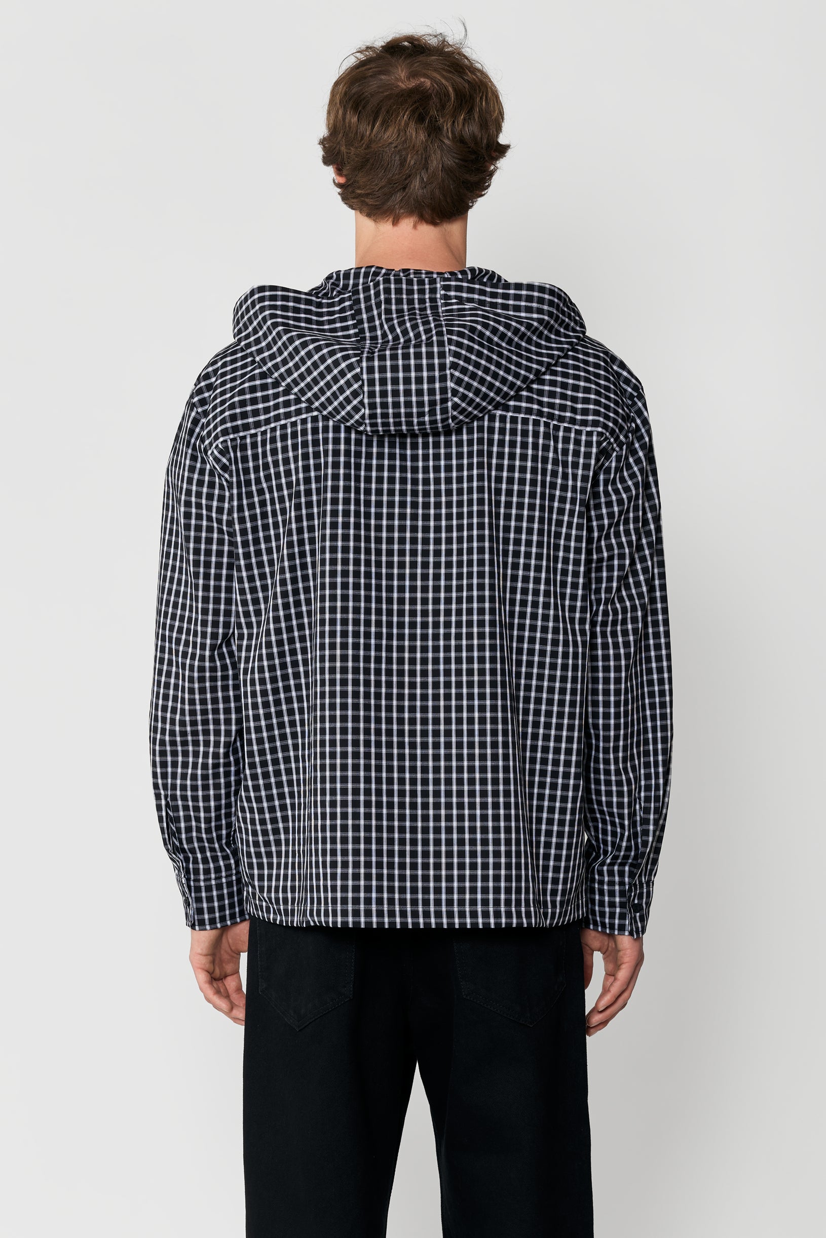 Hood Shirt Chess Black