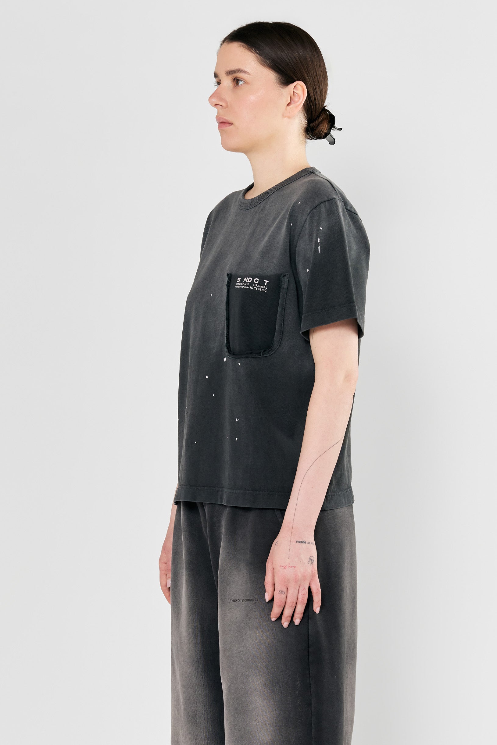 Dot Regular T-shirt Grey