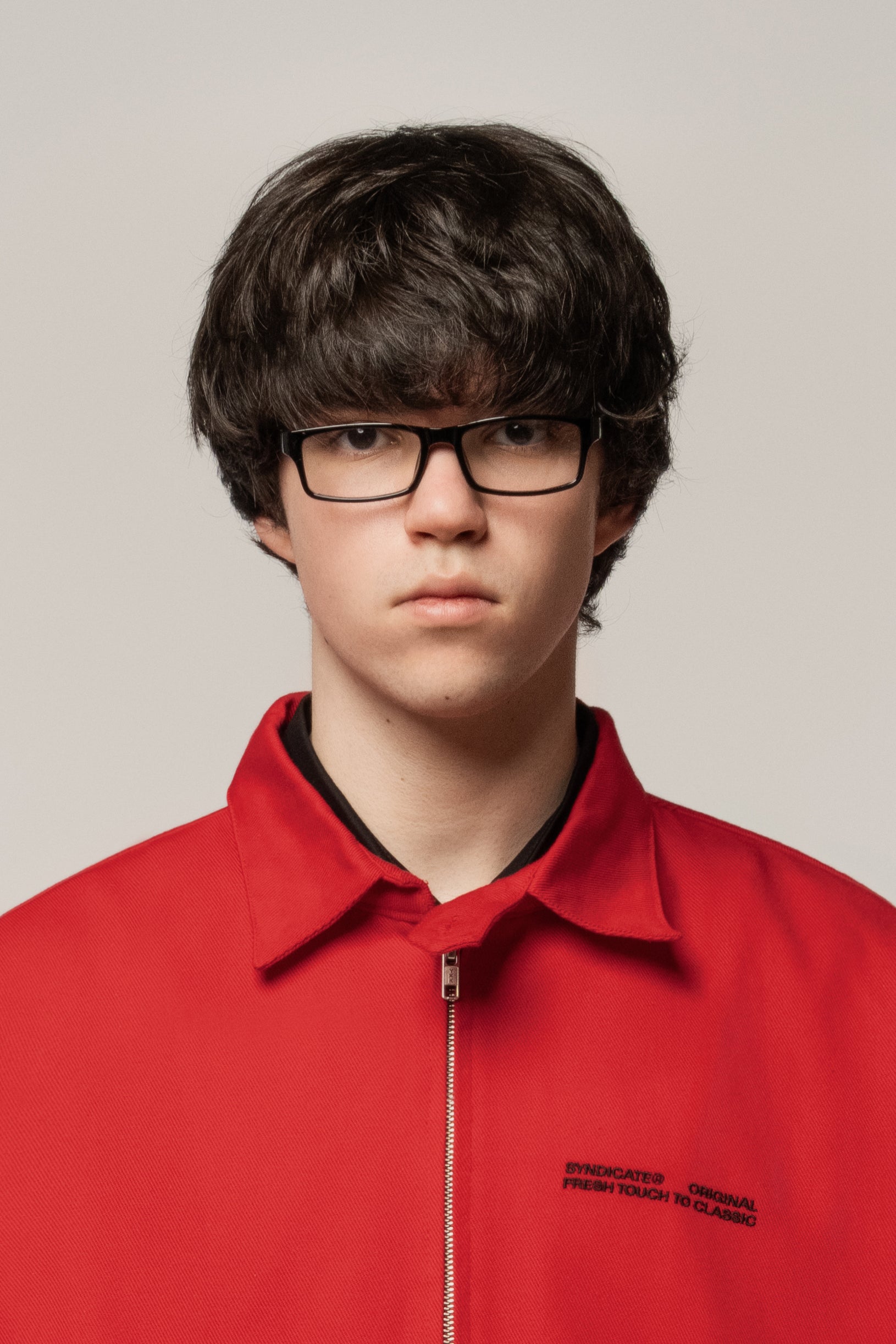 Denim Classic Jacket Red