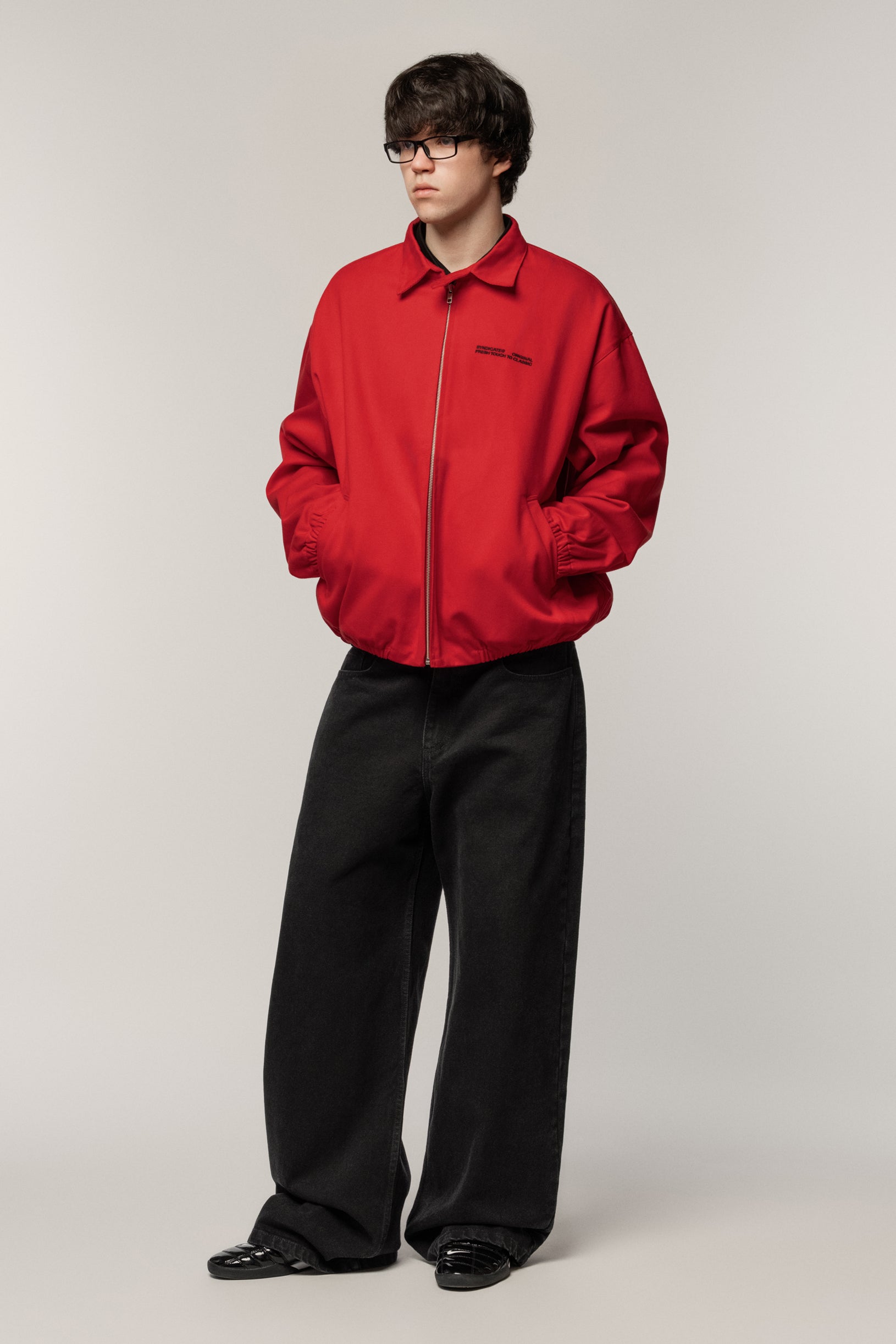 Denim Classic Jacket Red