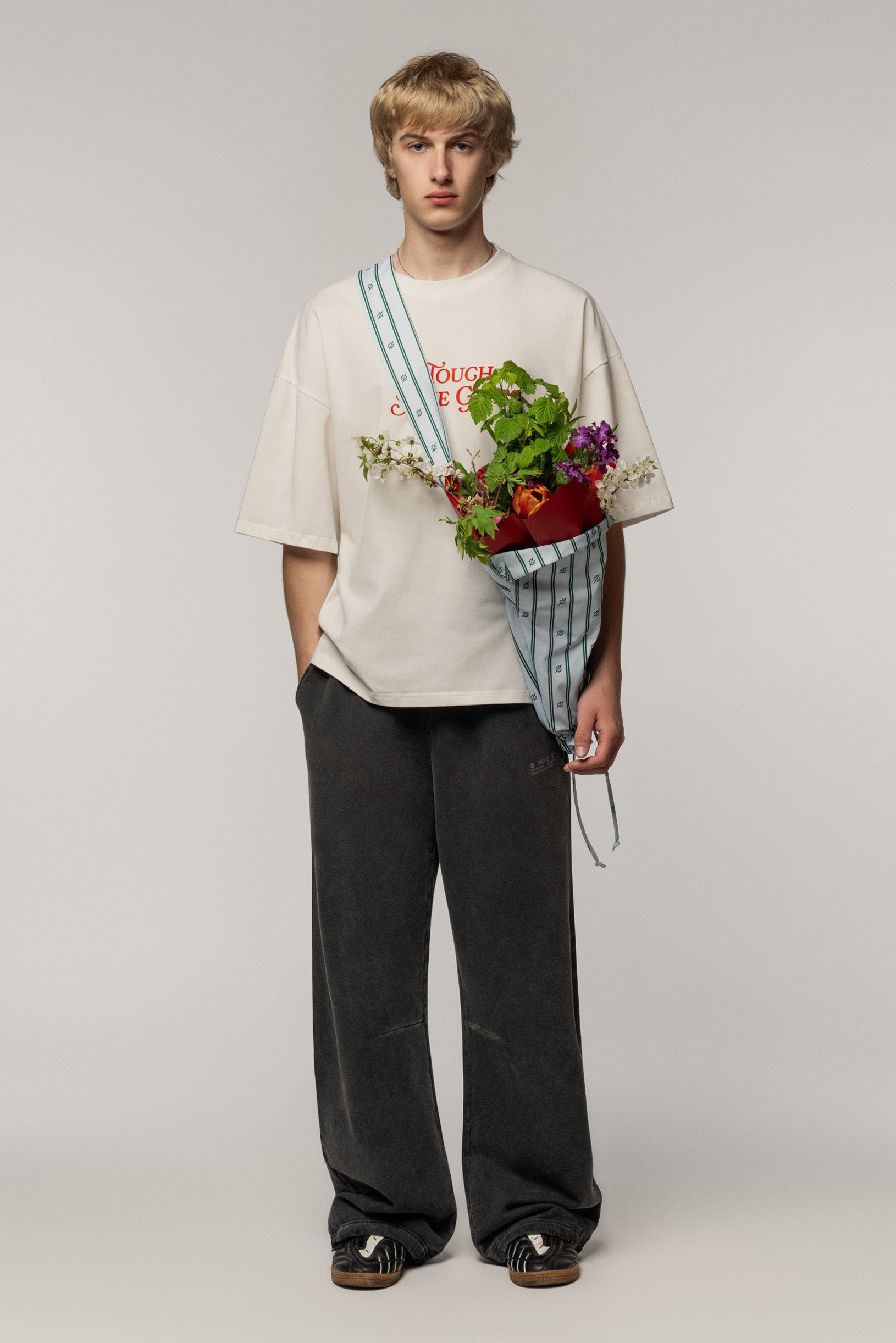 Sndct x Oberemky Stripe Flower Bag