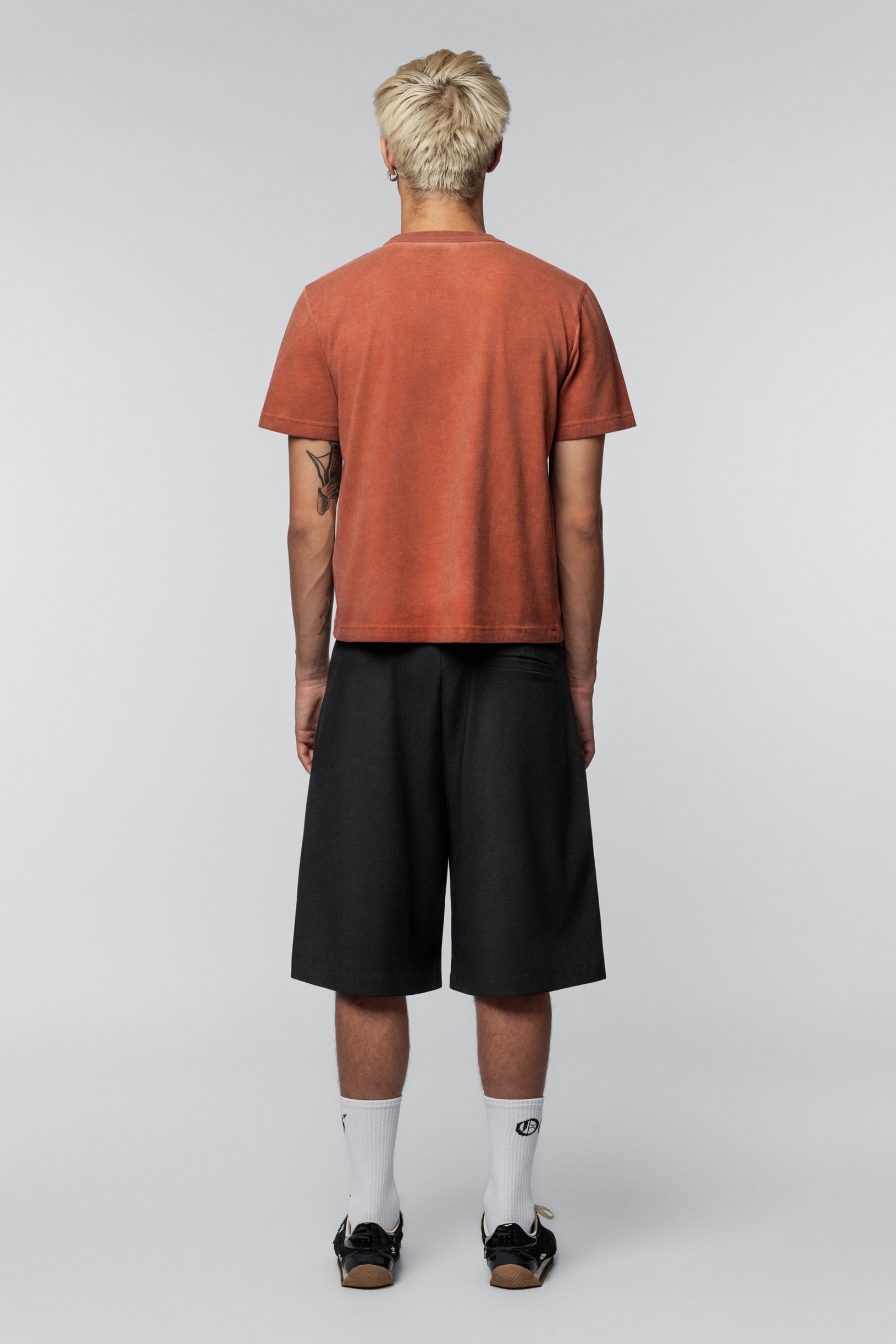 Faded effect T-shirt Regular Terracotta