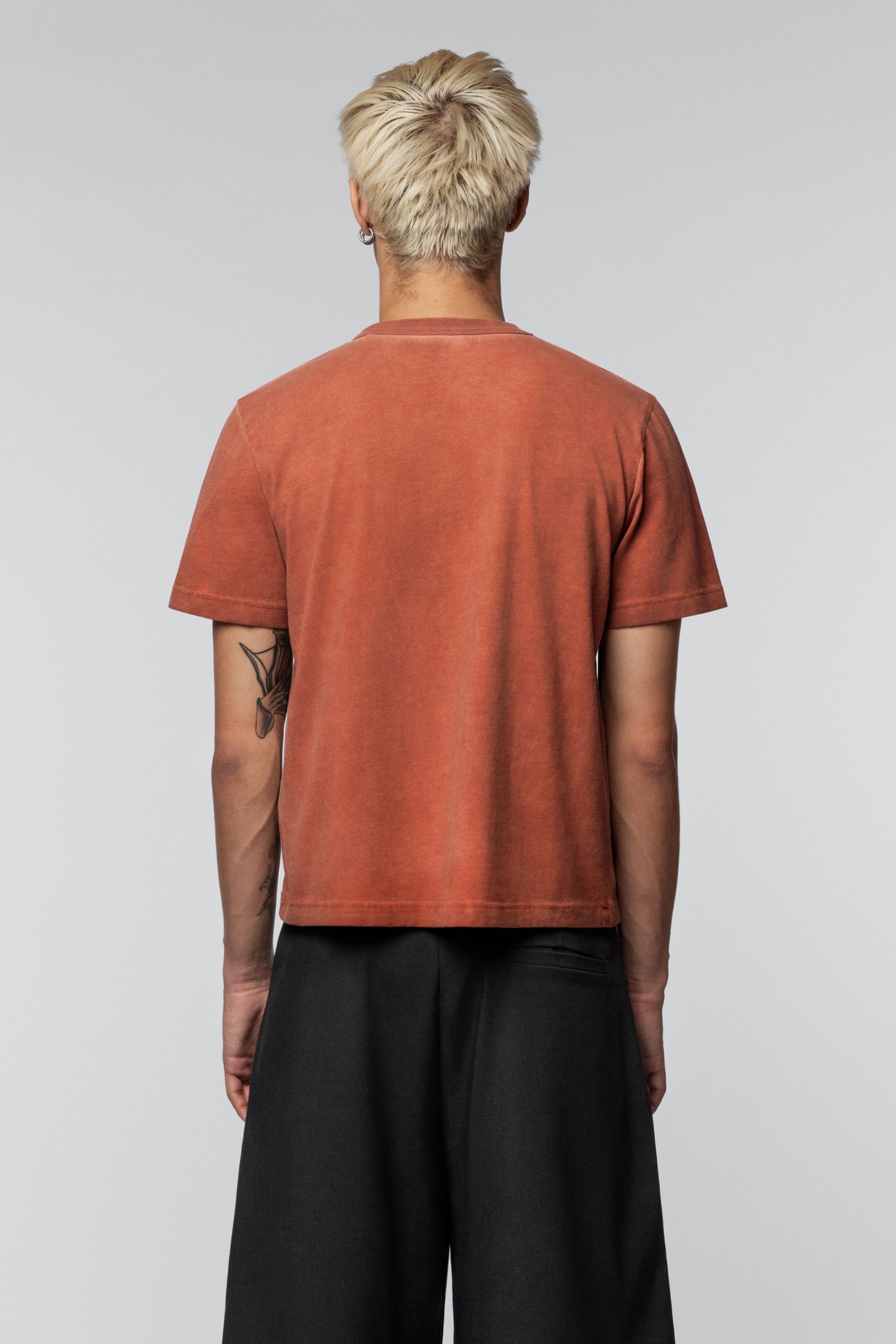 Faded effect T-shirt Regular Terracotta
