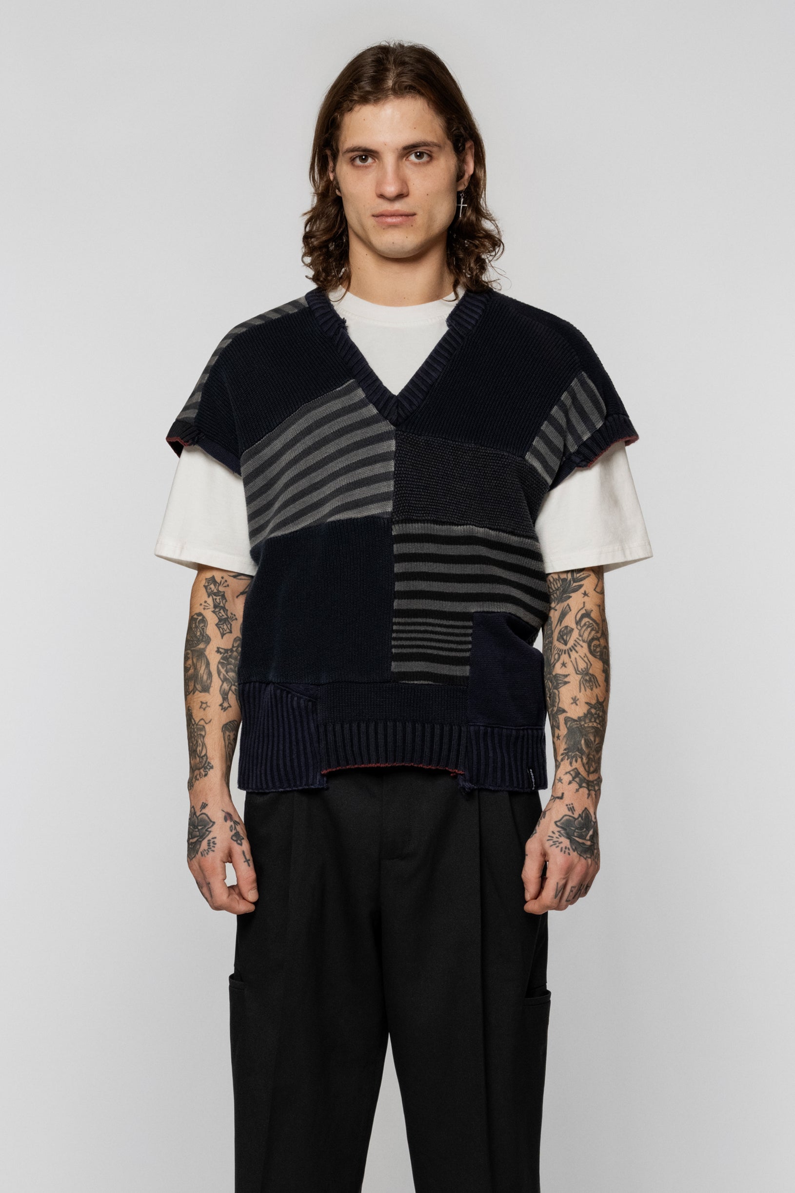 Upcycled Vest Dark