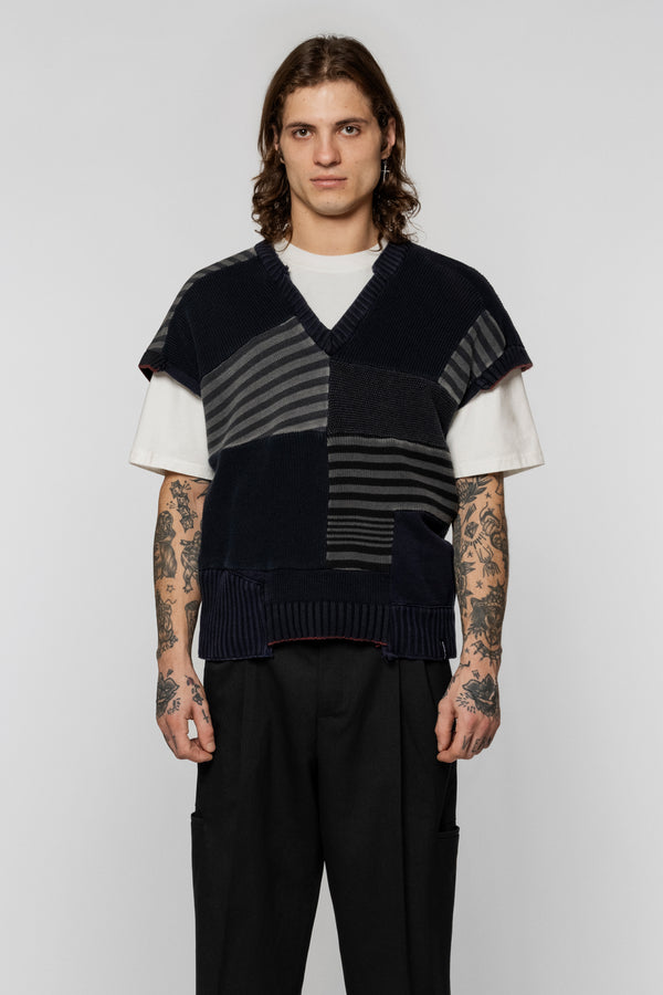 Upcycled Vest Dark