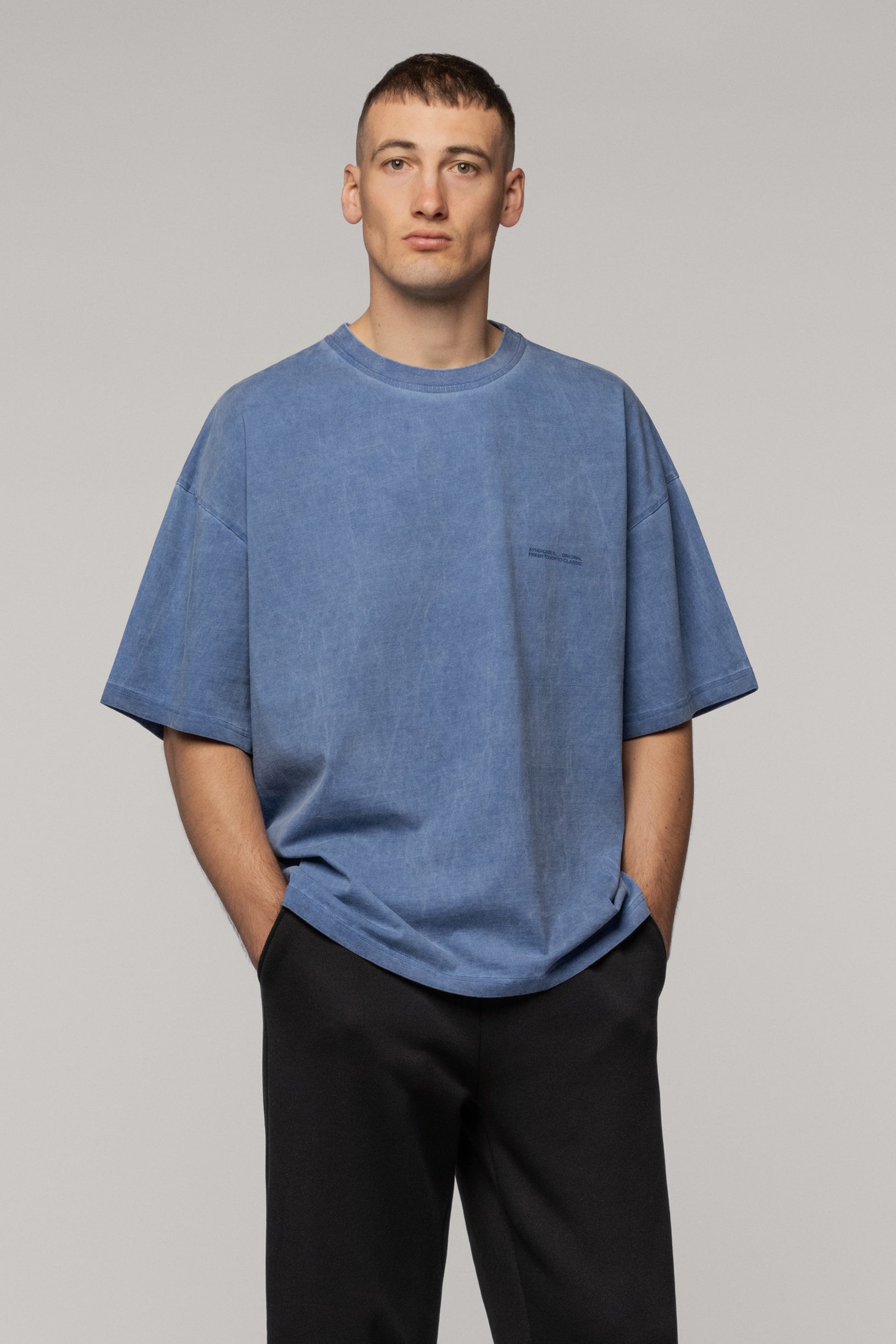 Faded effect T-shirt Oversize Electric