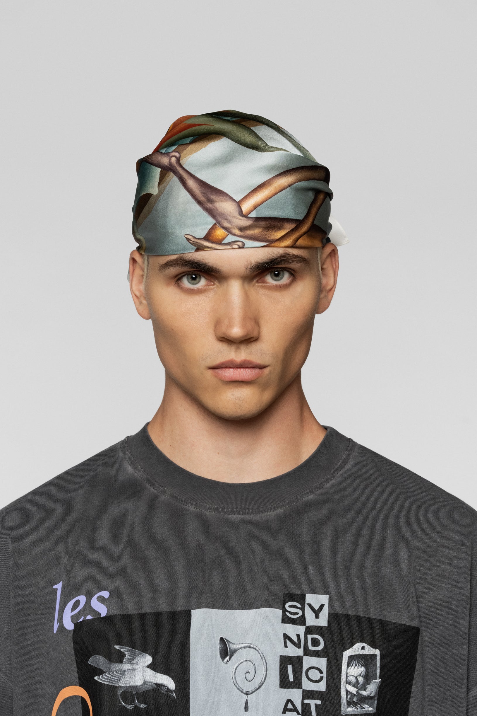 SNDCT x WAONE Planetary Dream pure silk scarf