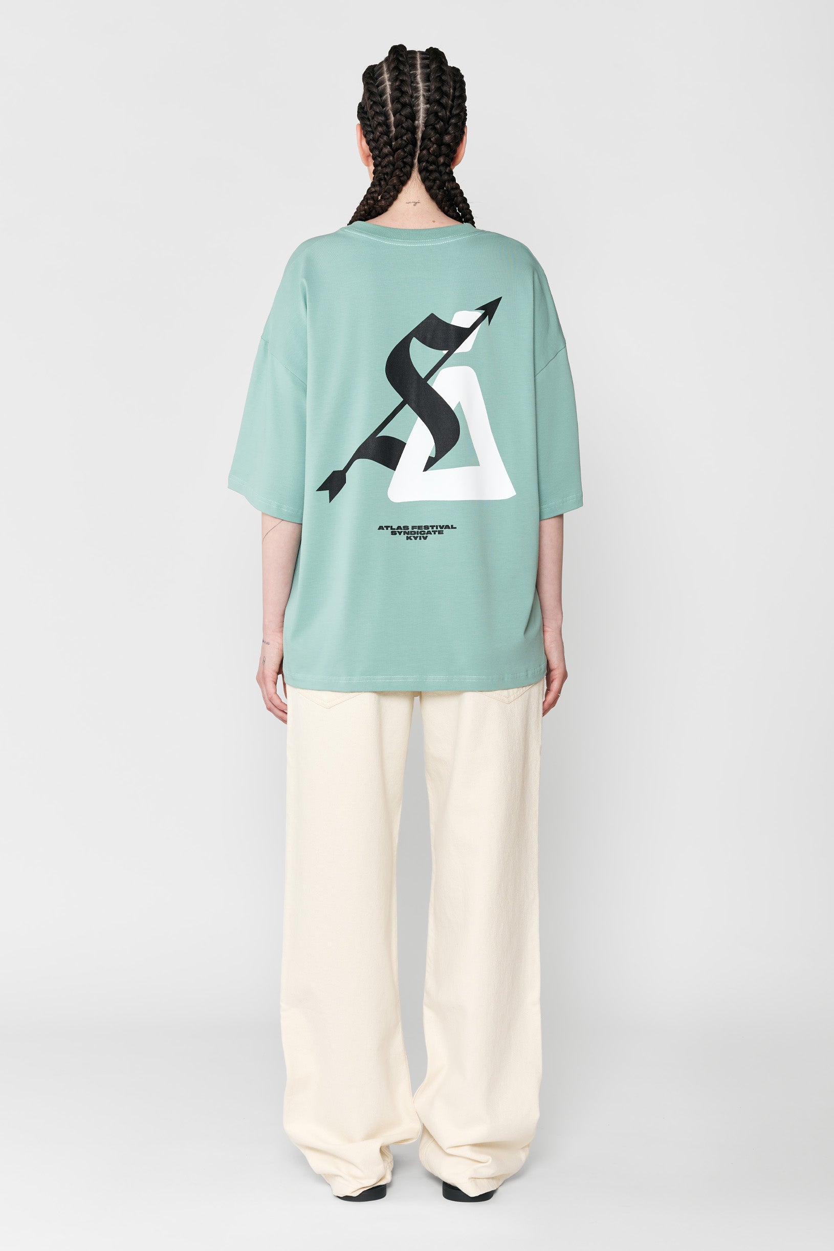 Sndct x Atlas Oversize T-shirt Mint