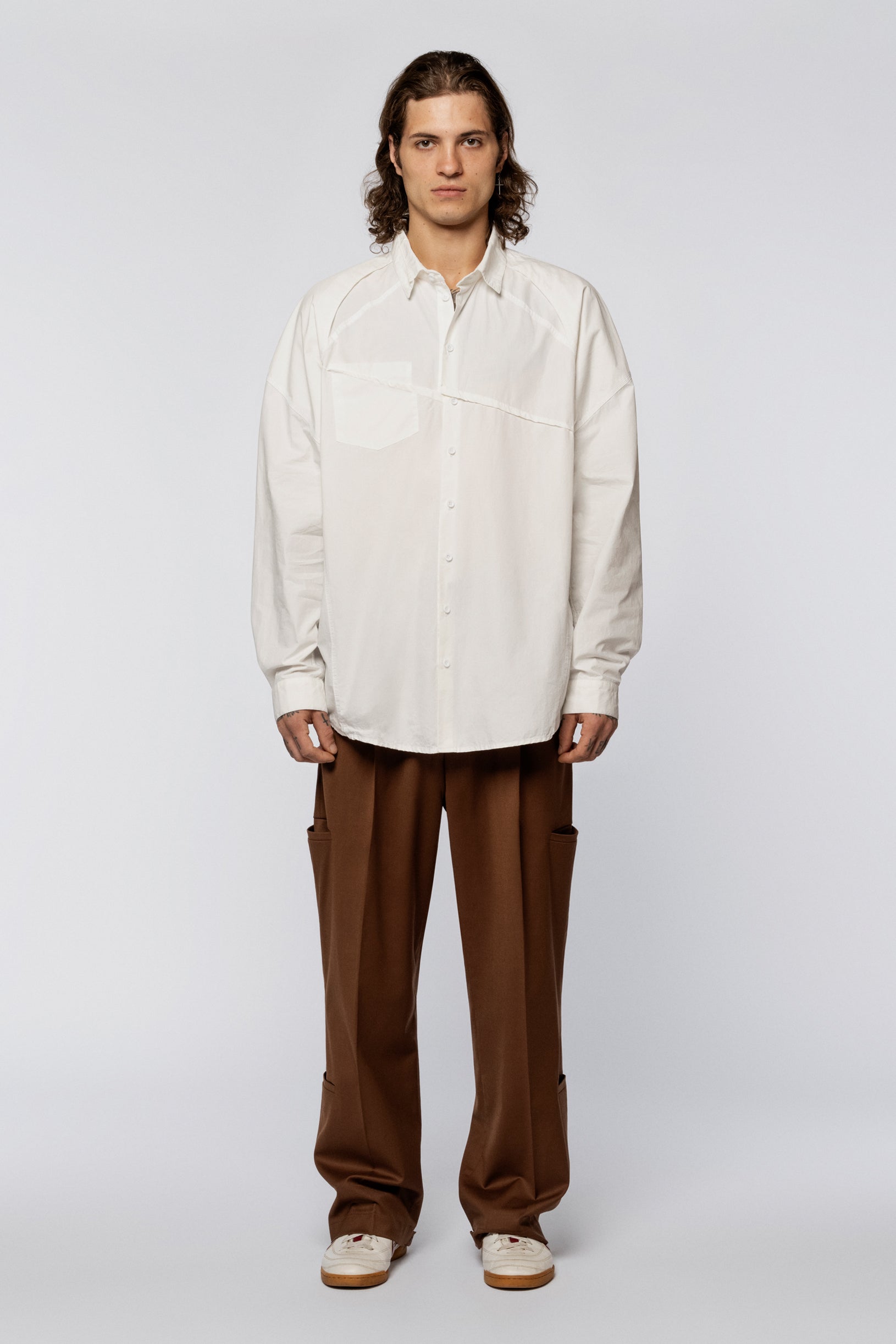 Policeman shirt White washed