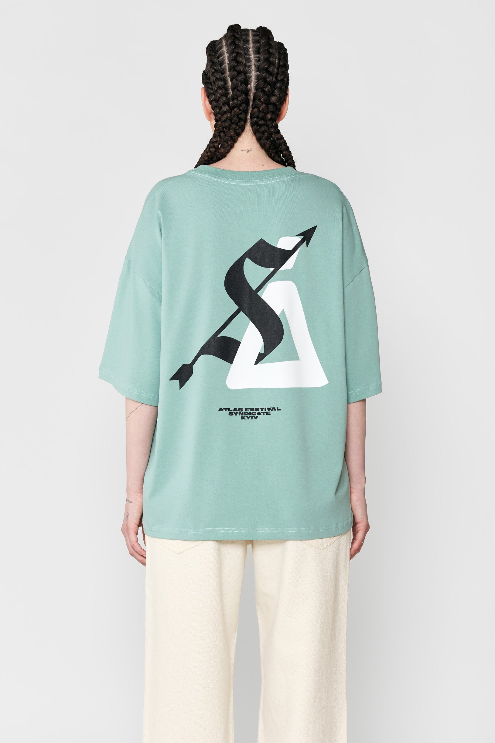 Sndct x Atlas Oversize T-shirt Mint