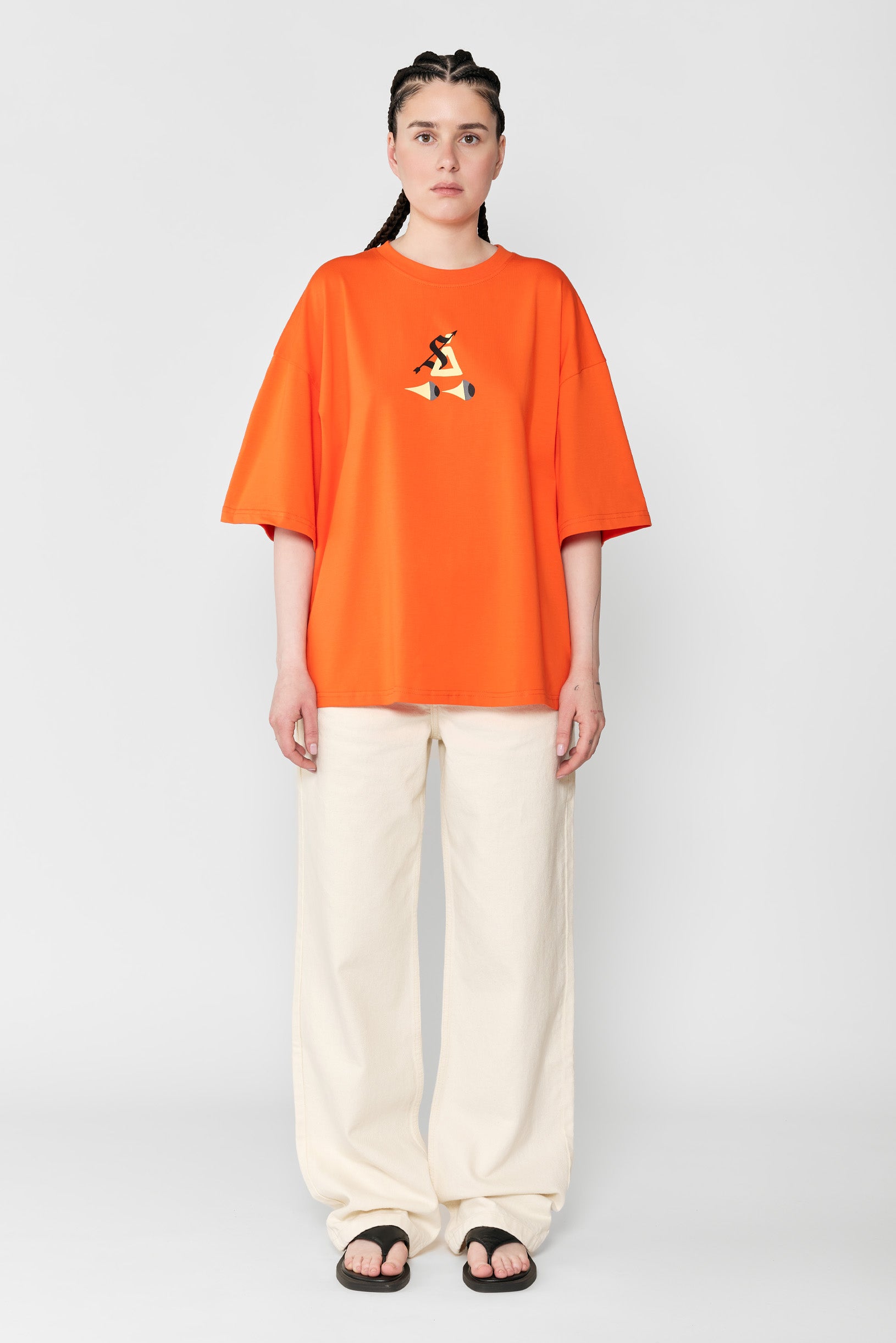 Sndct x Atlas Oversize T-shirt Orange