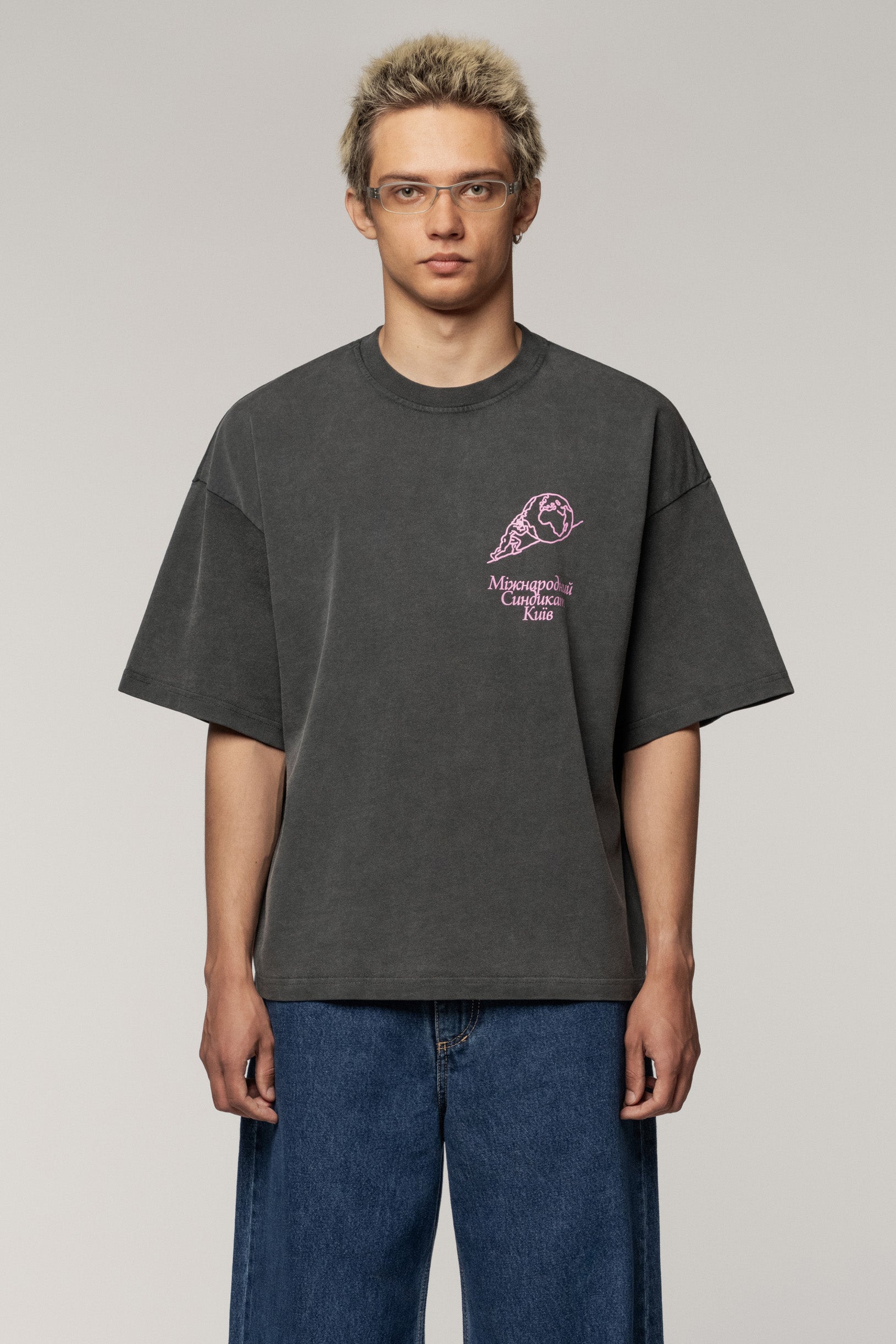 Sndct x Derega International T-shirt Grey