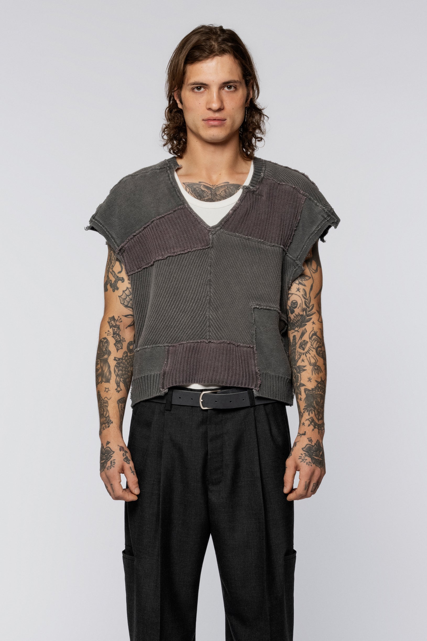 Upcycled Vest Grey