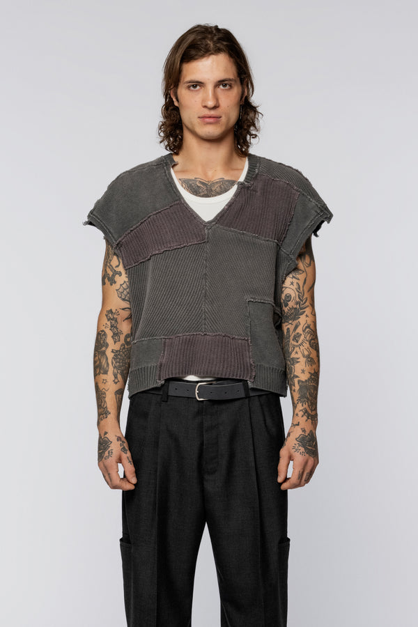Upcycled Vest Grey