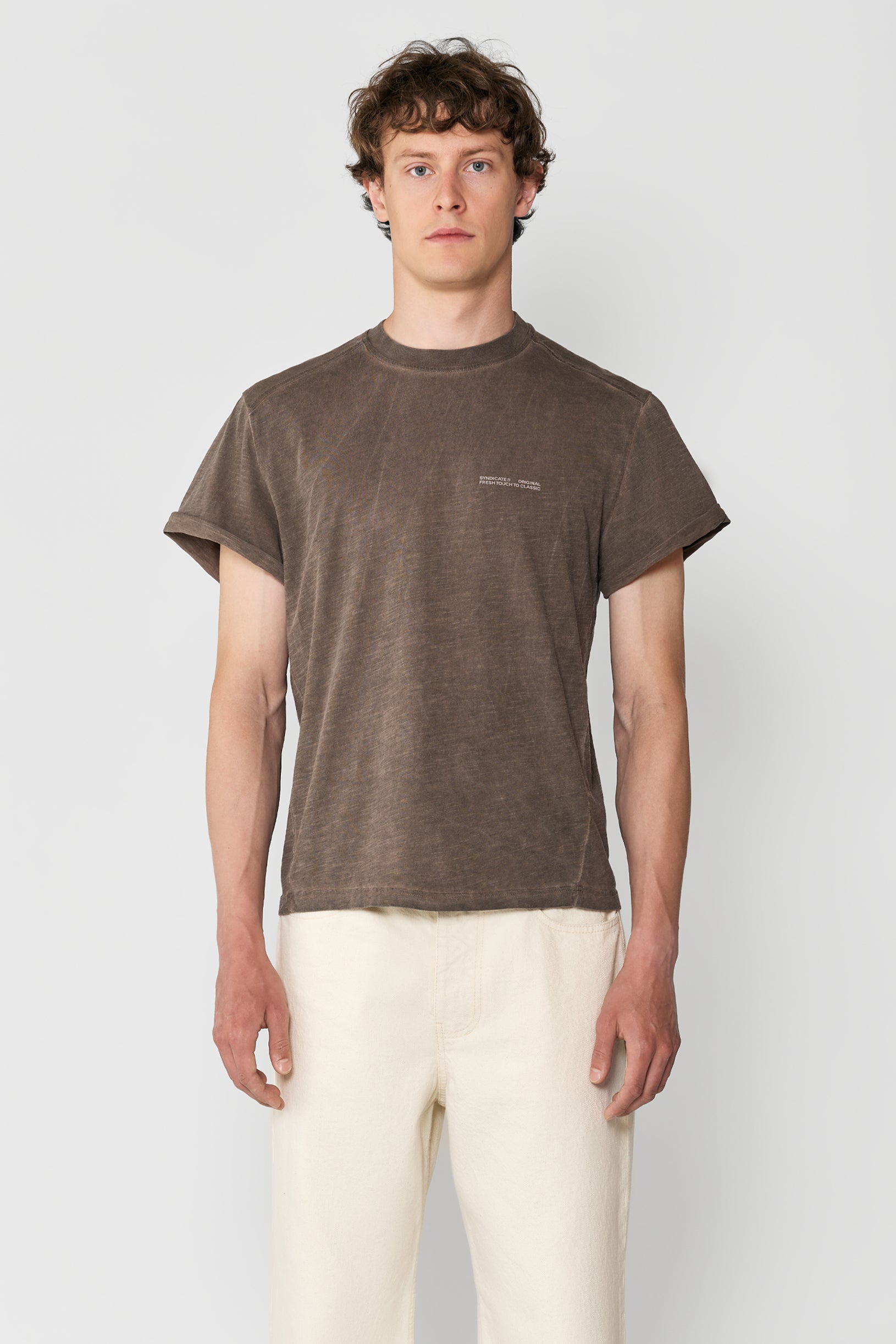 Faded Slim Fit Lightweight T-shirt Ground