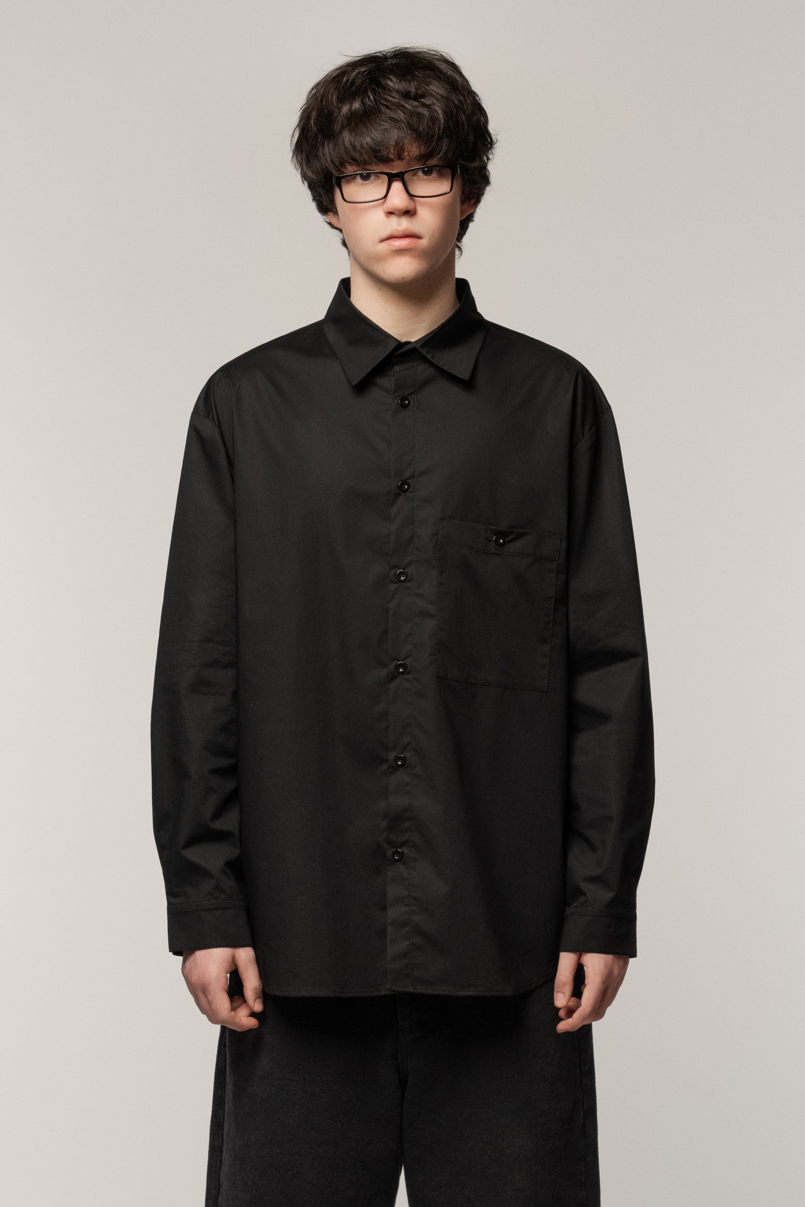 Relax Fit Shirt Pocket Black