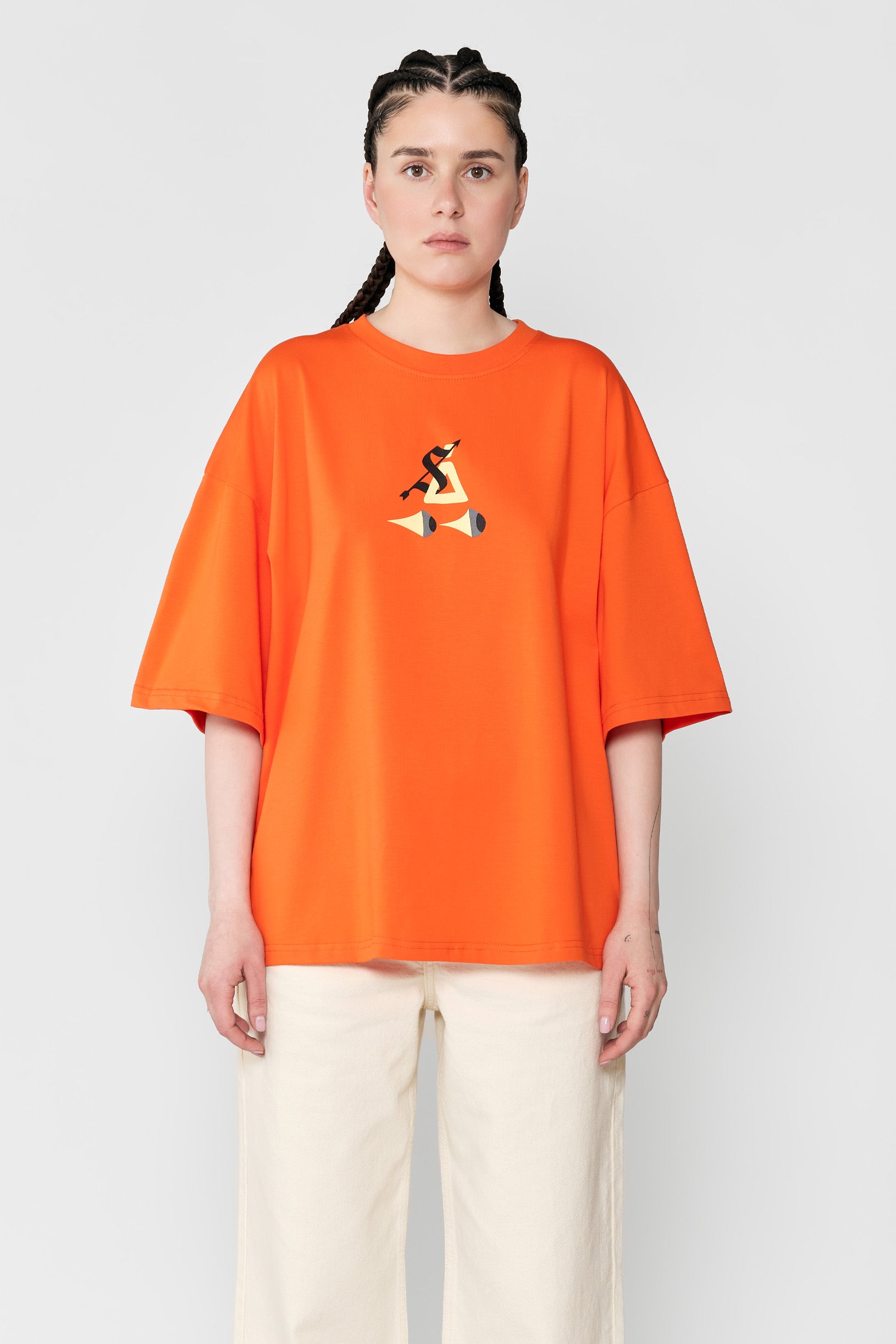Sndct x Atlas Oversize T-shirt Orange