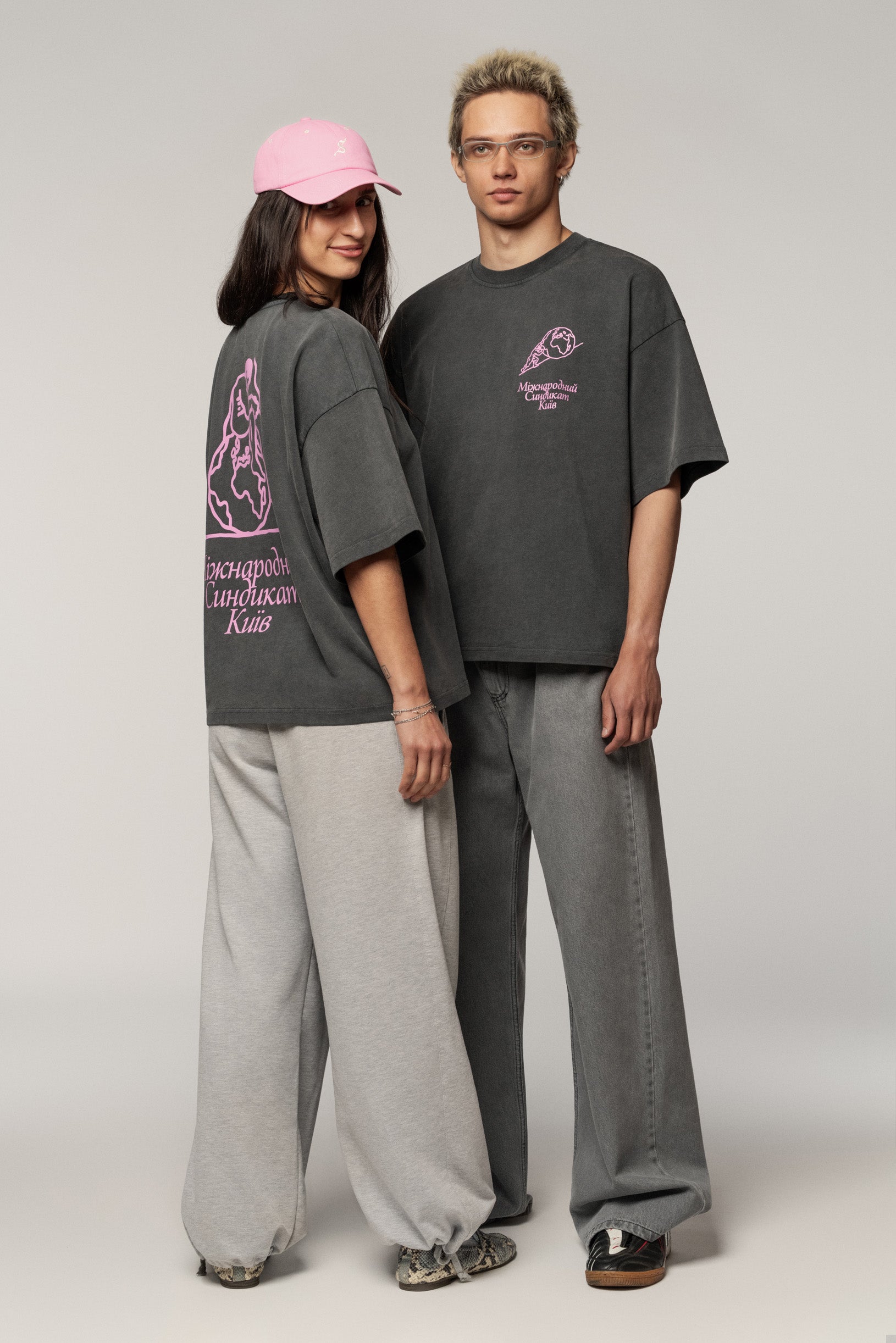 Sndct x Derega International T-shirt Grey