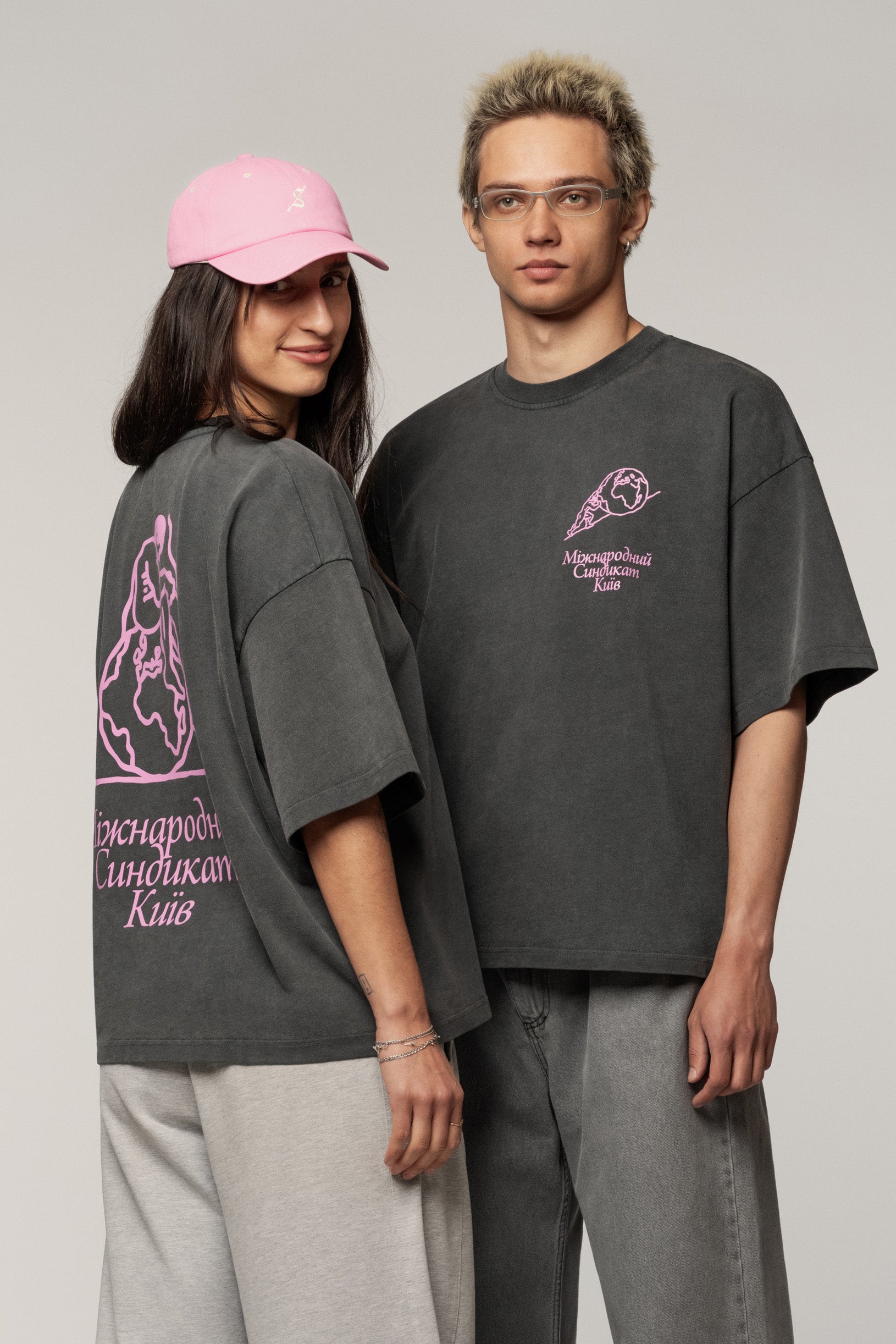 Sndct x Derega International T-shirt Grey
