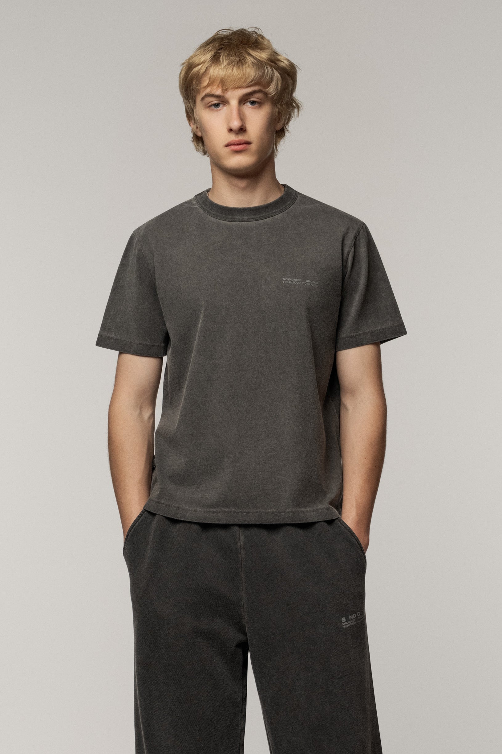Faded Syndicate Original Regular T-shirt Grey