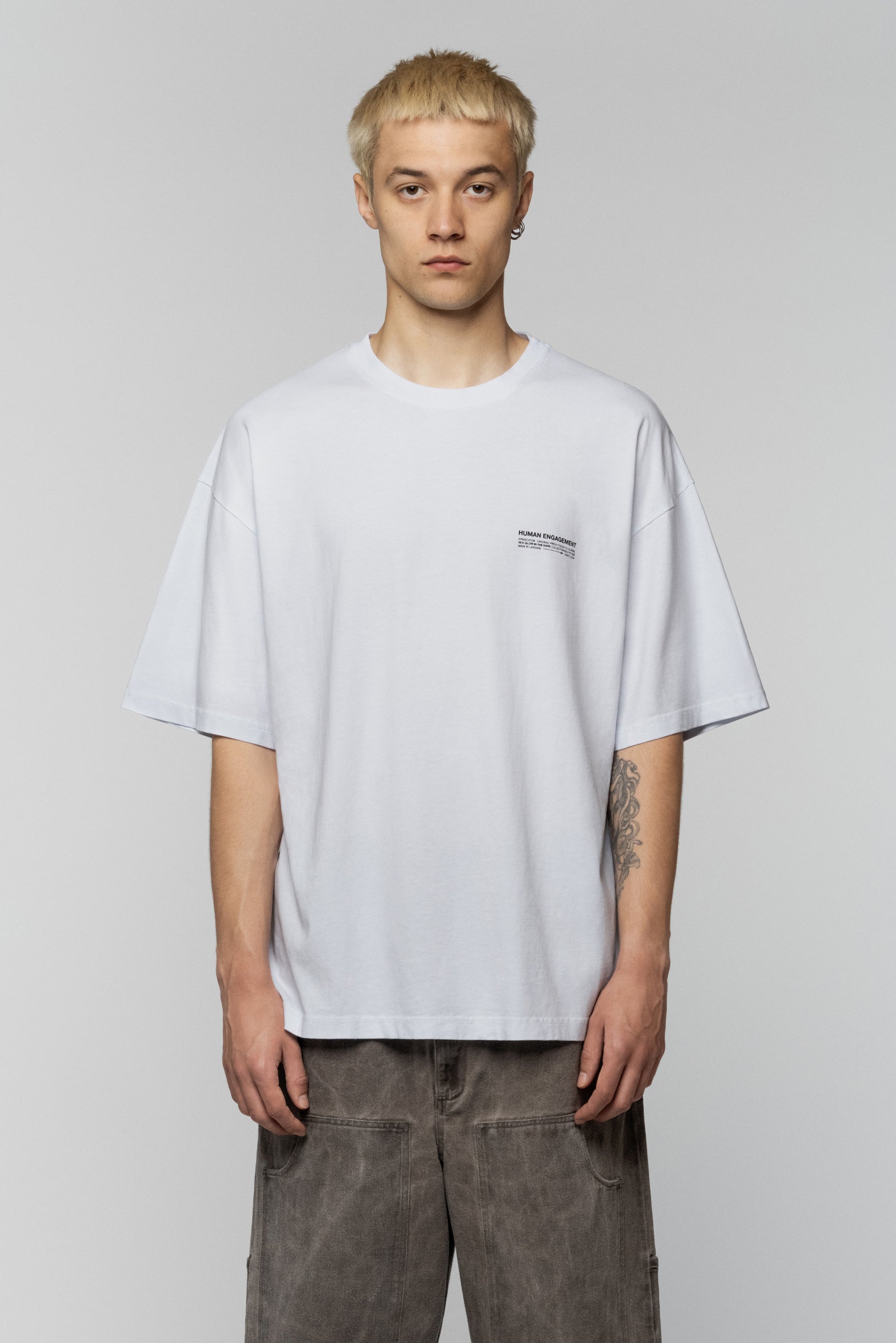 Glow in the dark Oversized T-shirt White