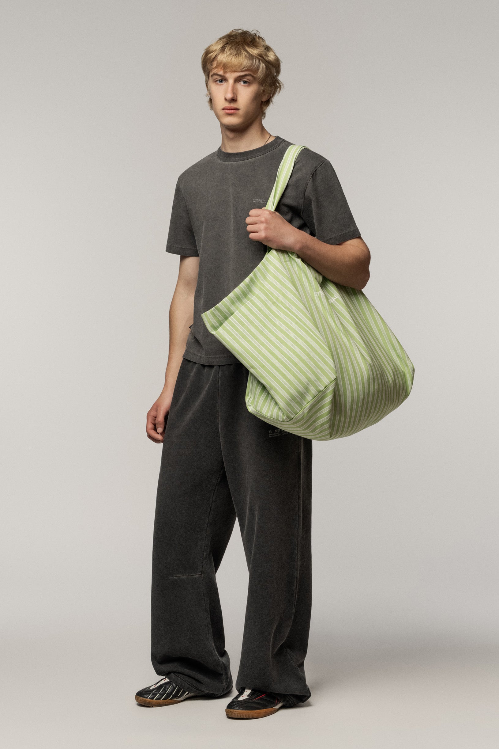 Shopper Bag Syndicate Green Stripe