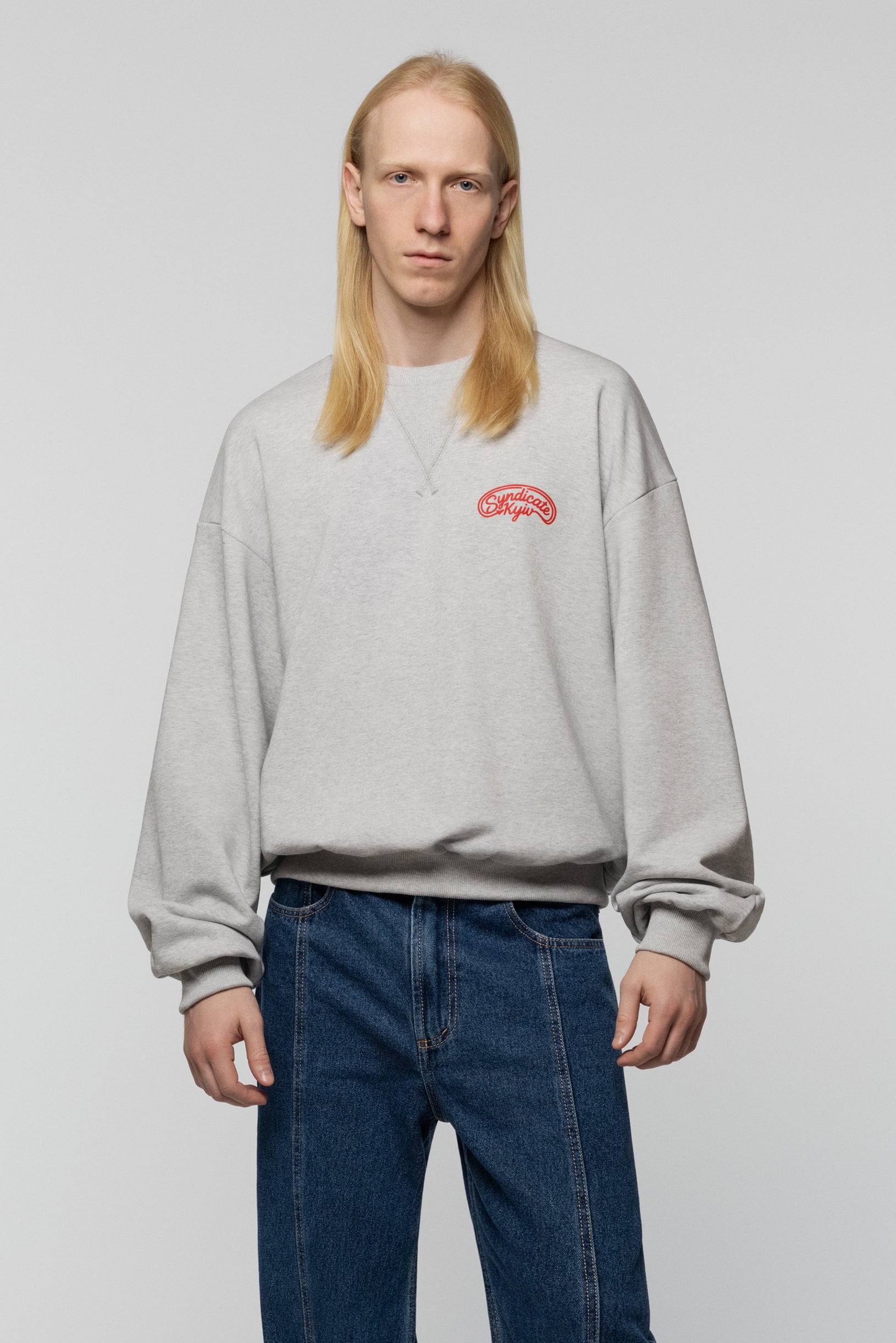 Світшот Світло-сірий Меланж