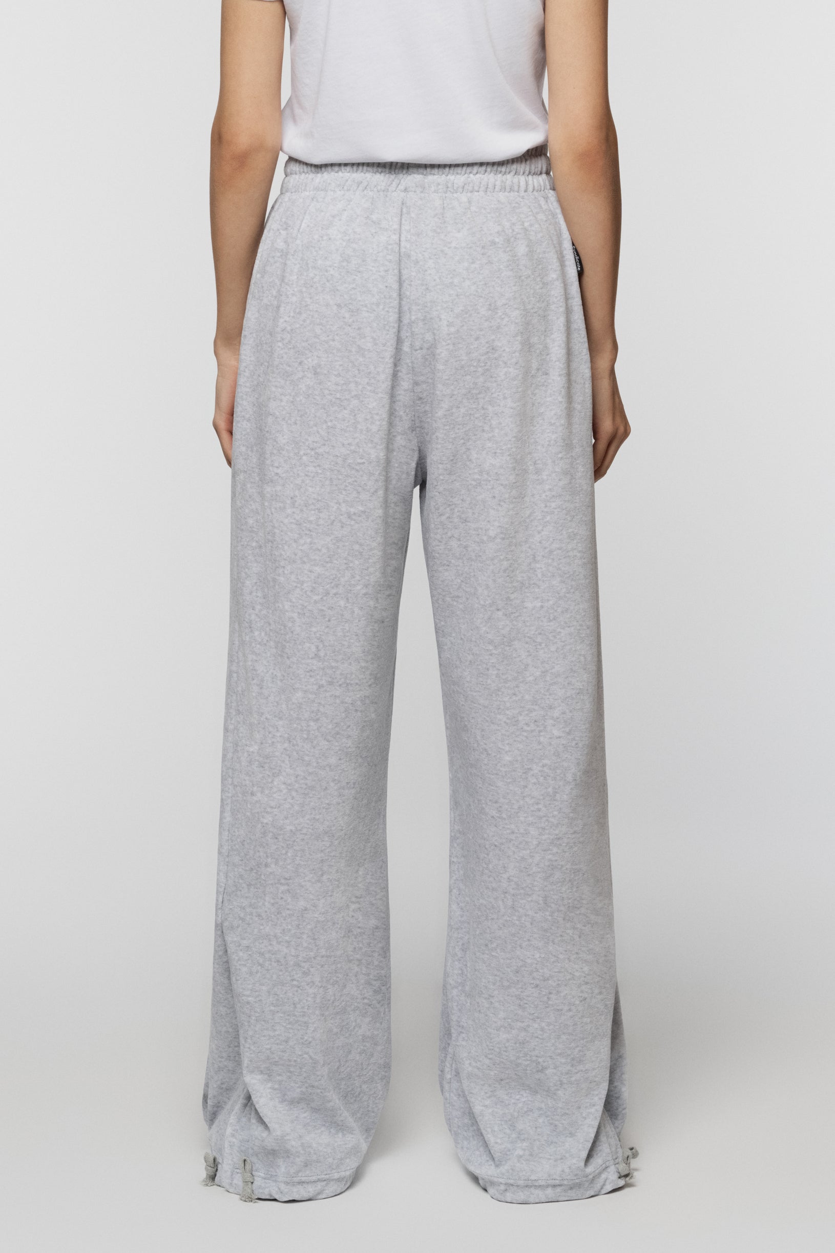 Velour Track Pants Heather Gray