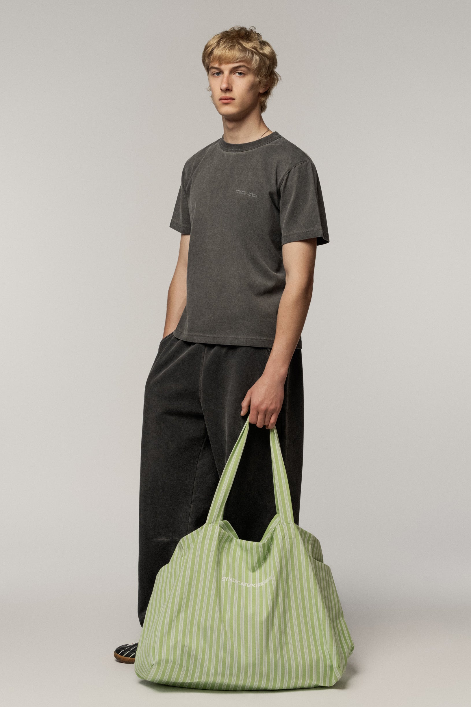 Shopper Bag Syndicate Green Stripe