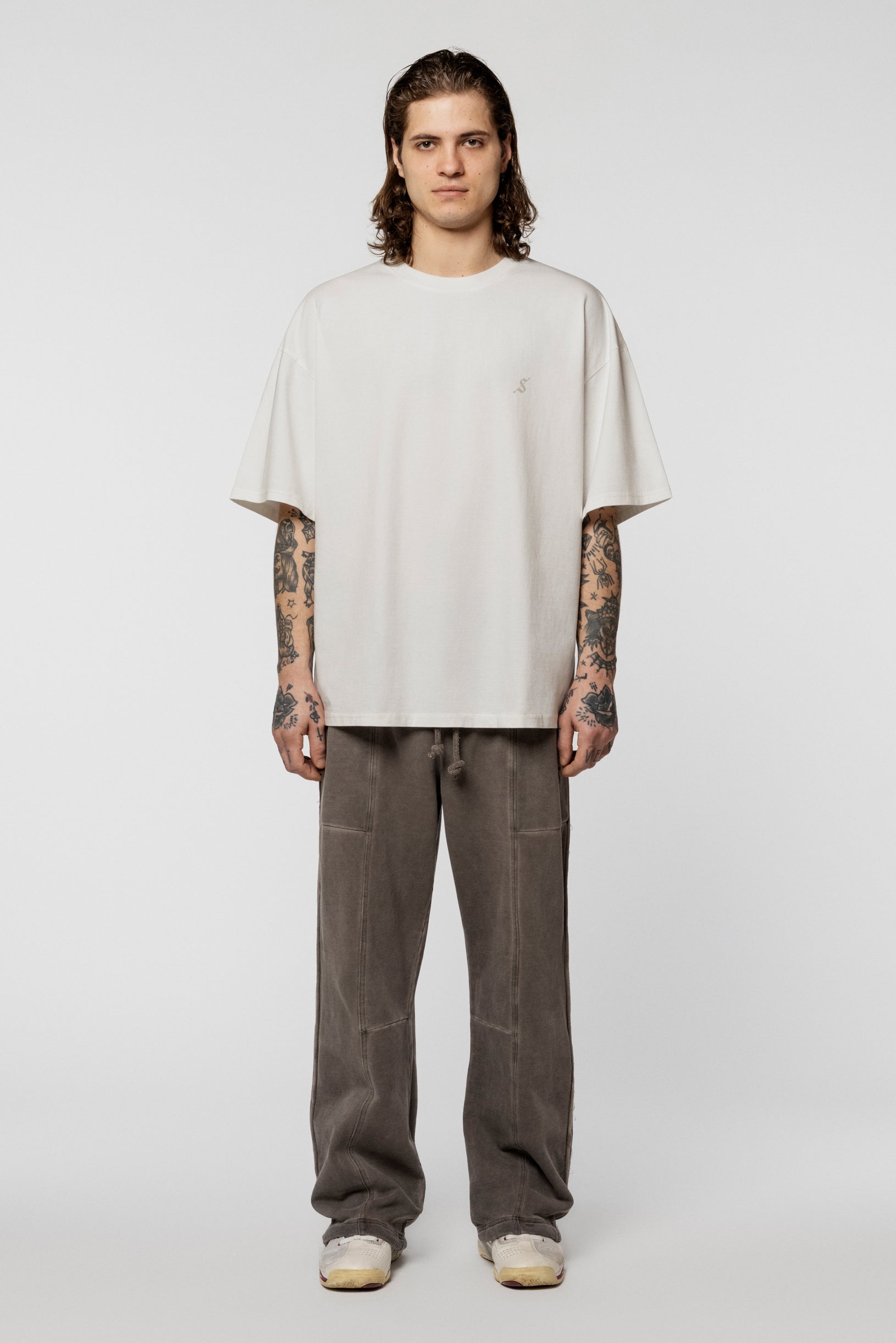 Arrow Logo Oversized T-shirt Ivory