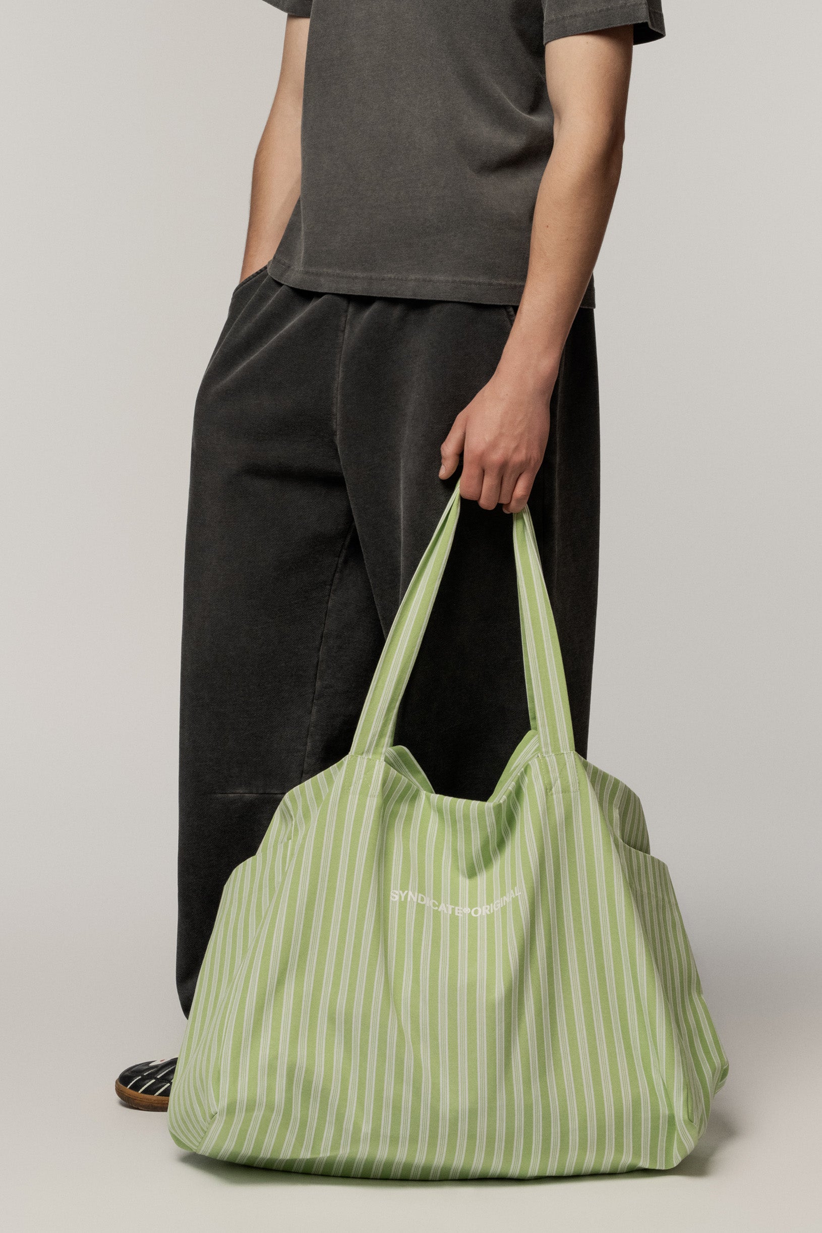 Shopper Bag Syndicate Green Stripe
