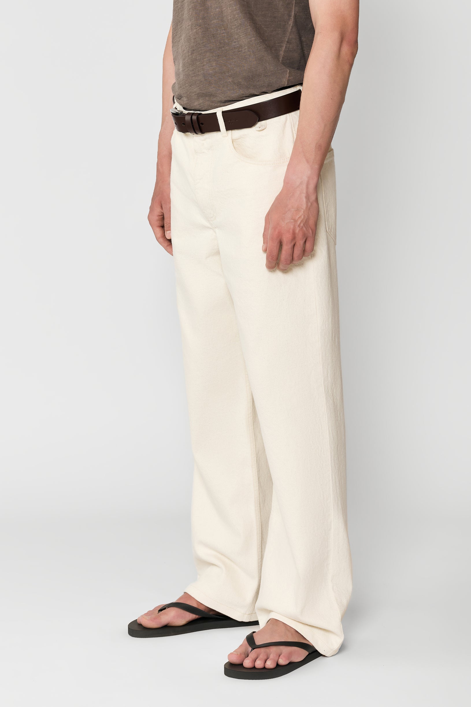 Straight Fit Jeans Ivory