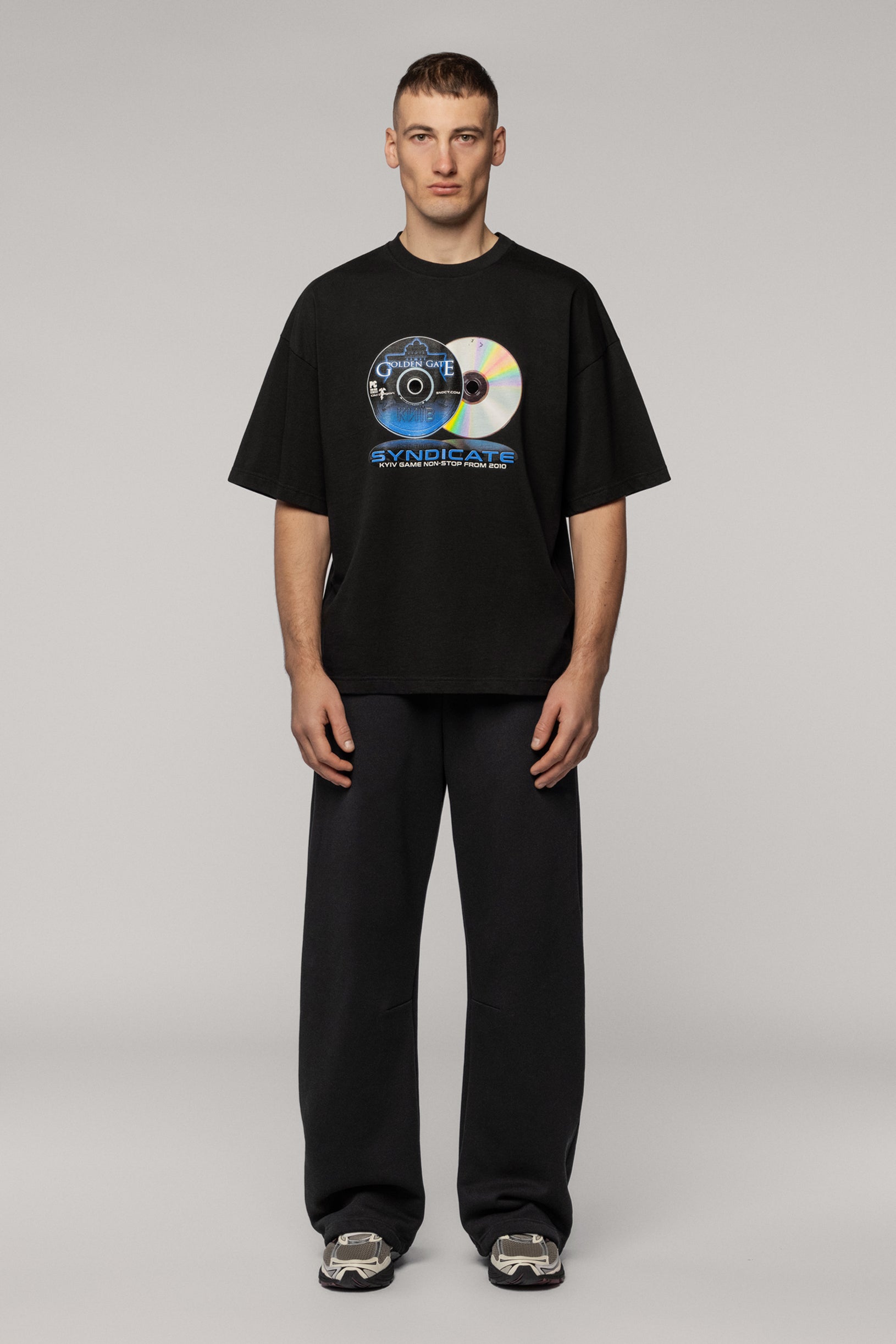 SNDCT x Old Dragon Oversized T-shirt Black Simulation