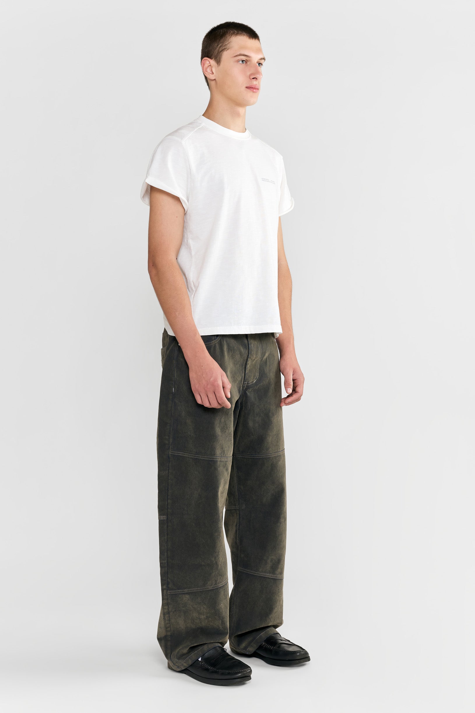 Velour Сoating Jeans Green