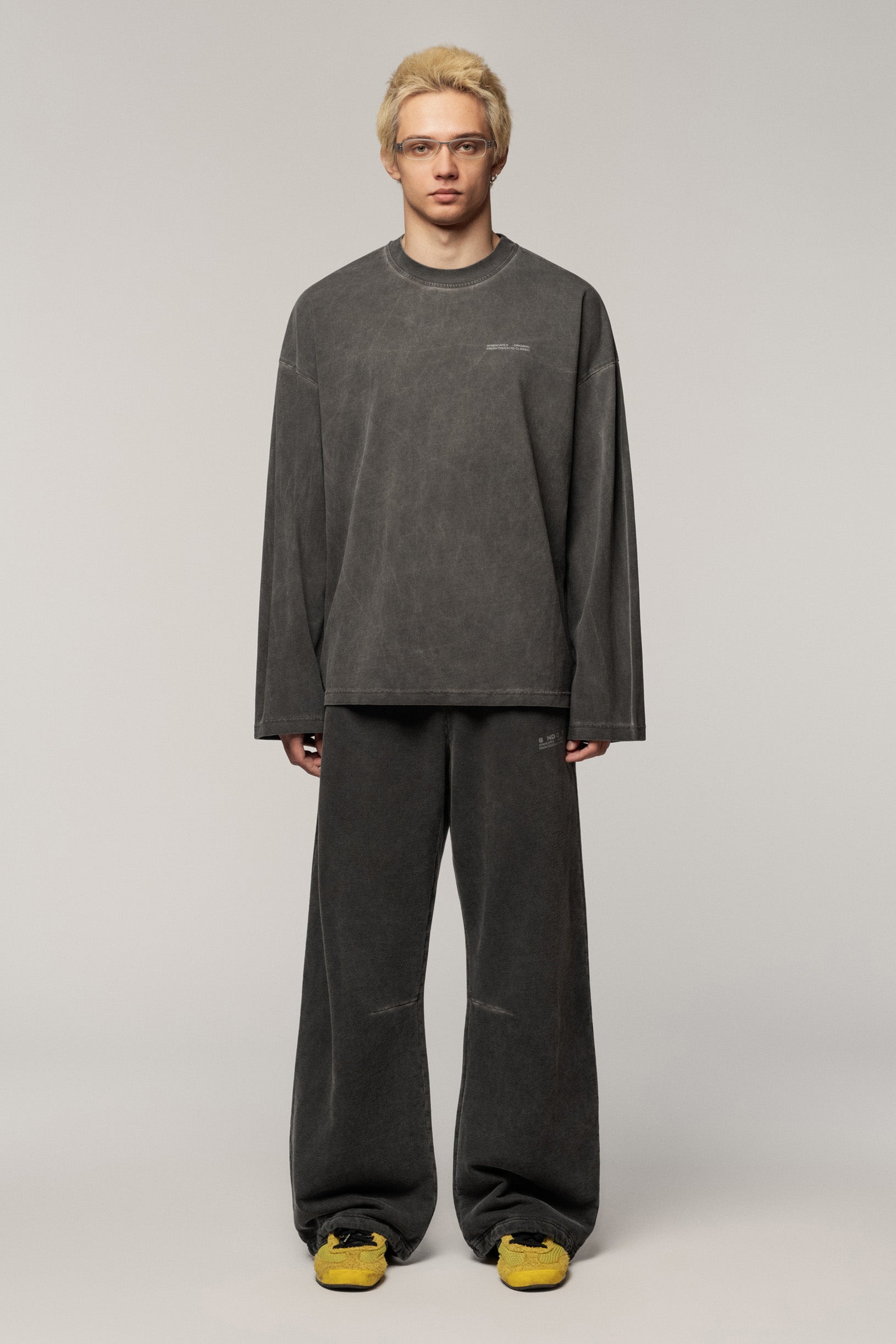 NOTCONVENTIONAL wool×quilt layered Layered Чорний Лонгслів
