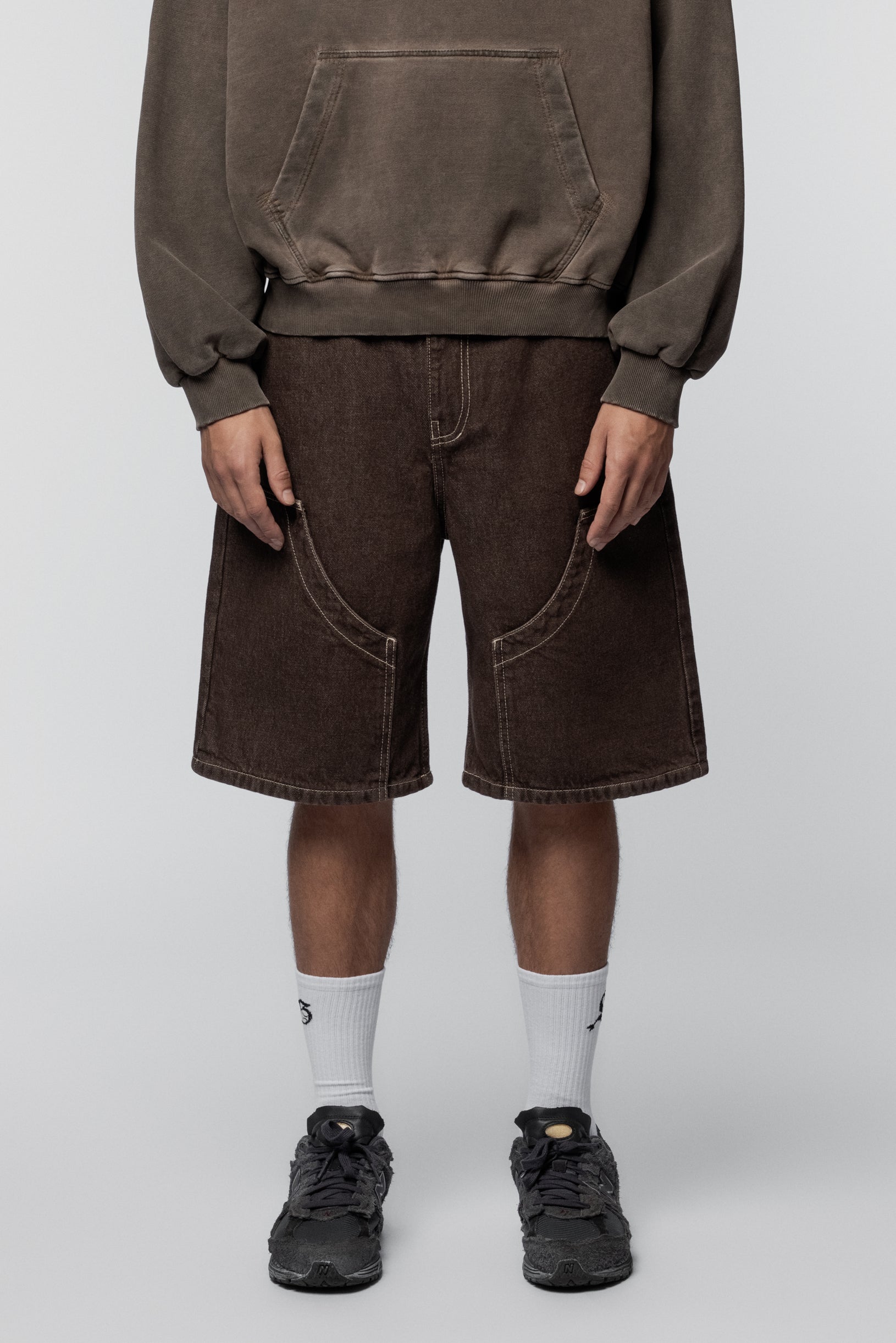 Джинсові Коричневі Шорти