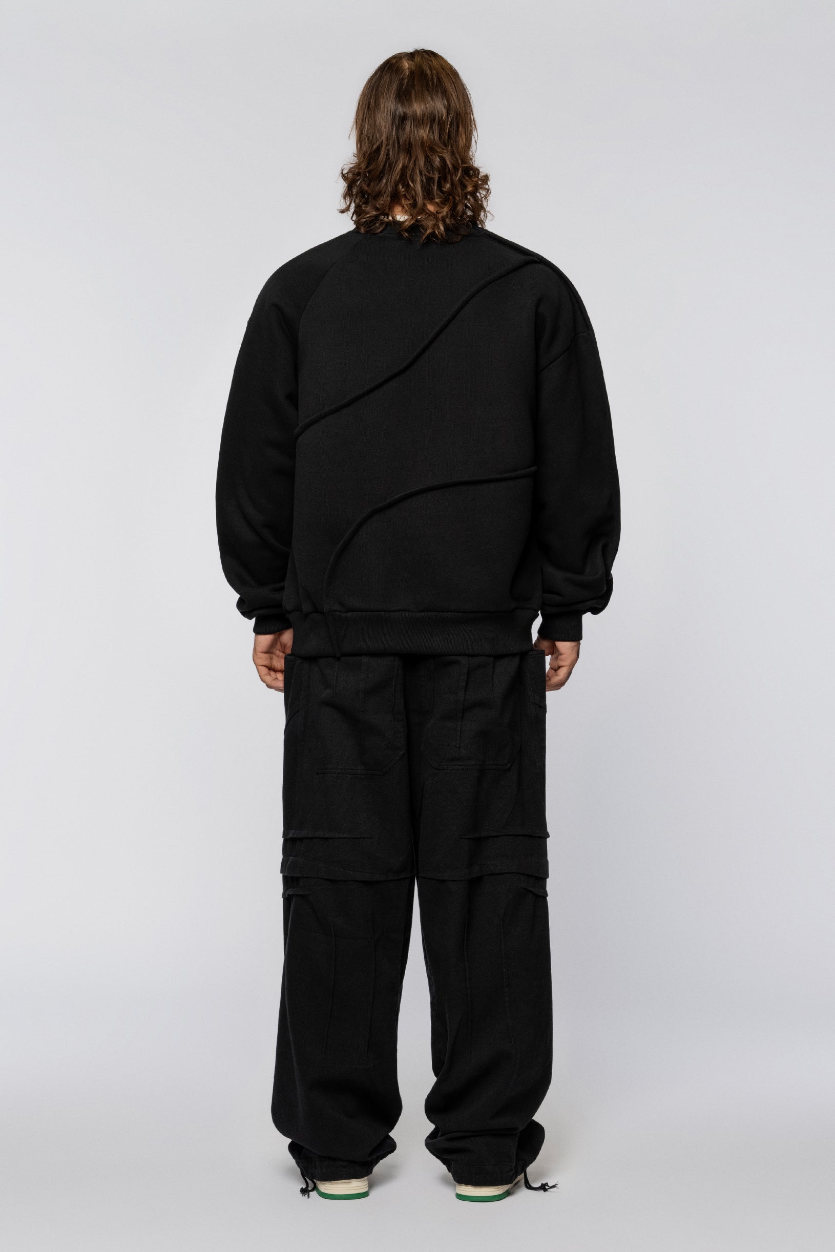 Sweatshirt Folds Black