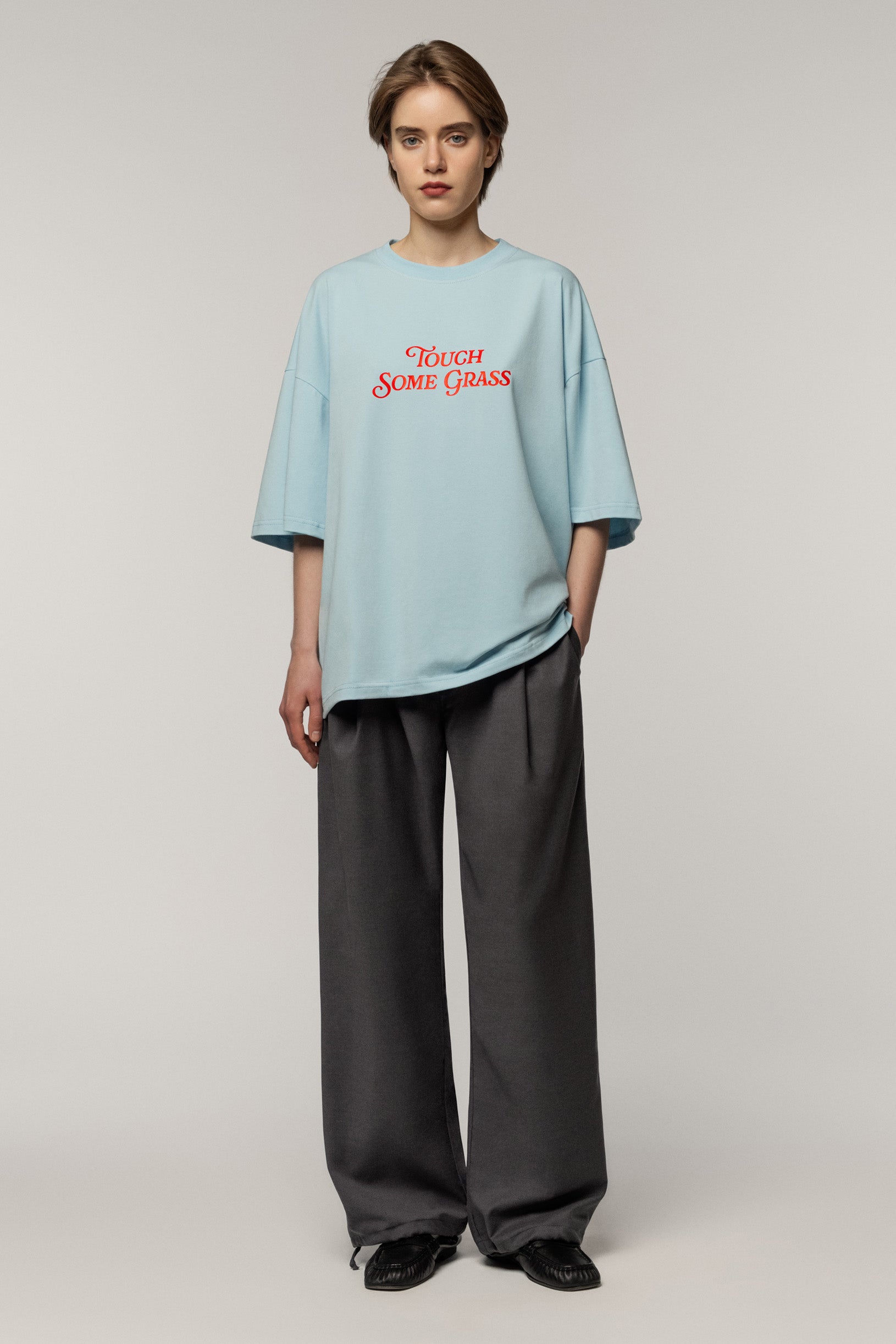 Sndct x Oberemky Oversize T-shirt Blue