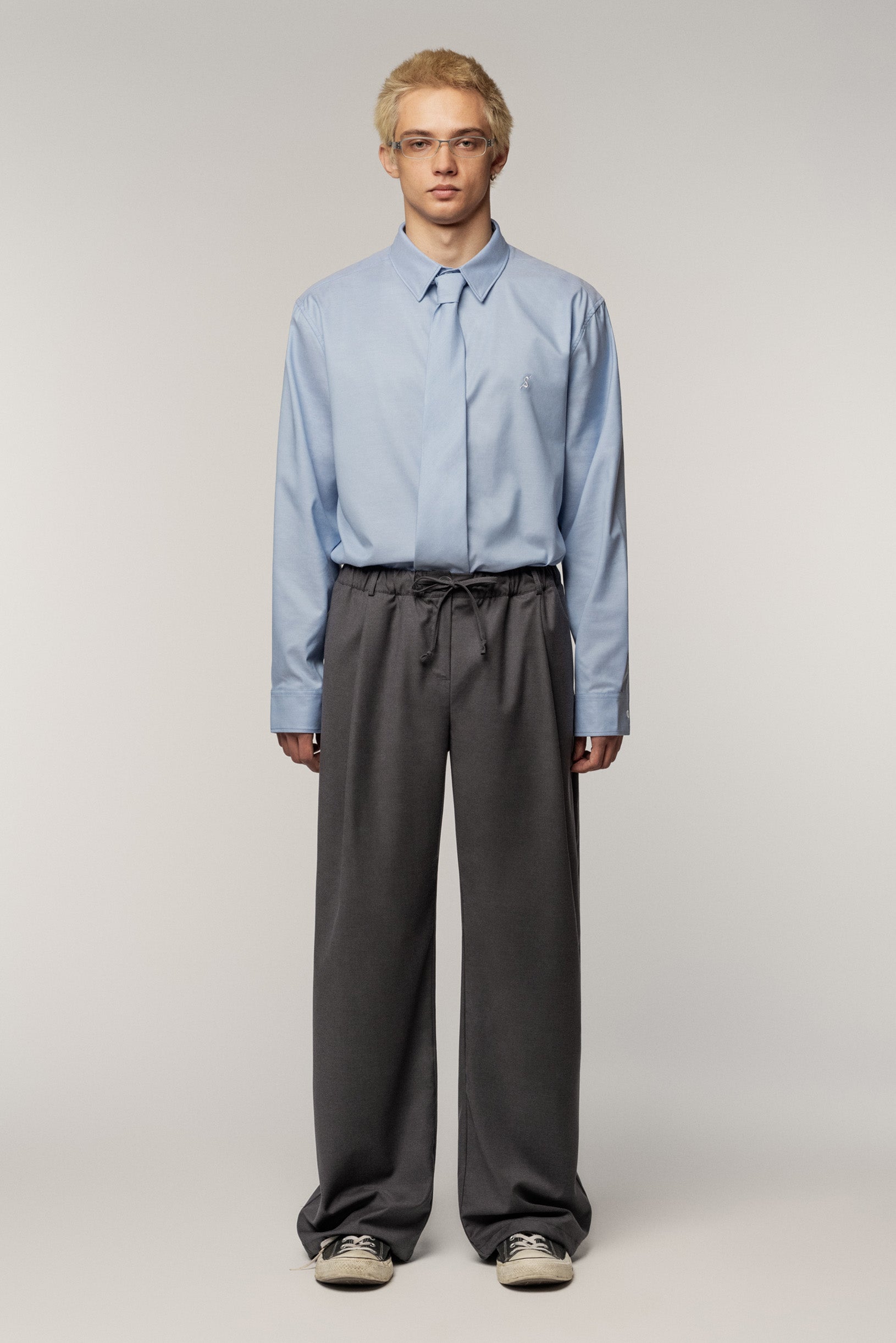 Cotton Trousers Grey