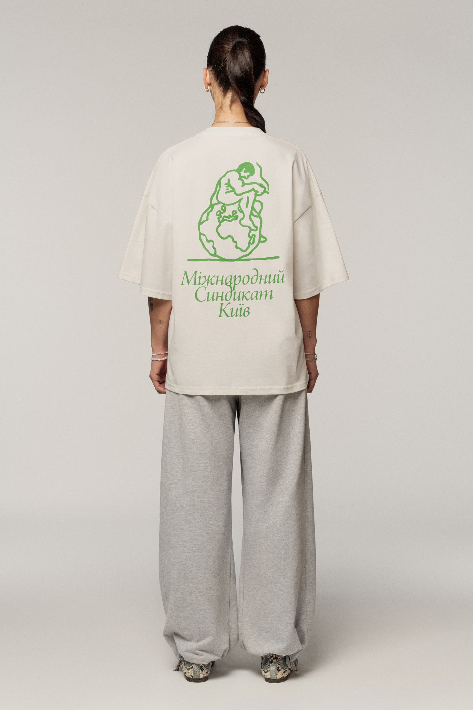 Sndct x Derega International T-shirt Ivory