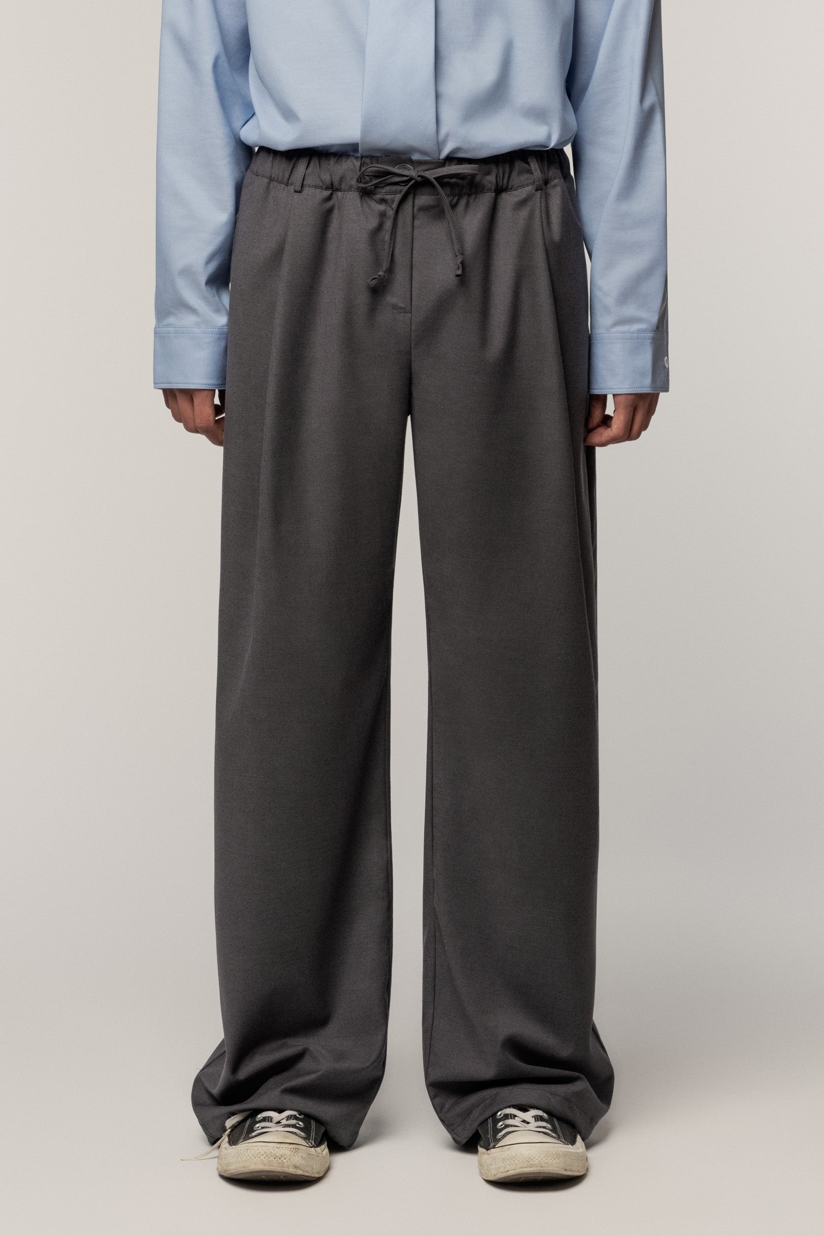 Cotton Trousers Grey