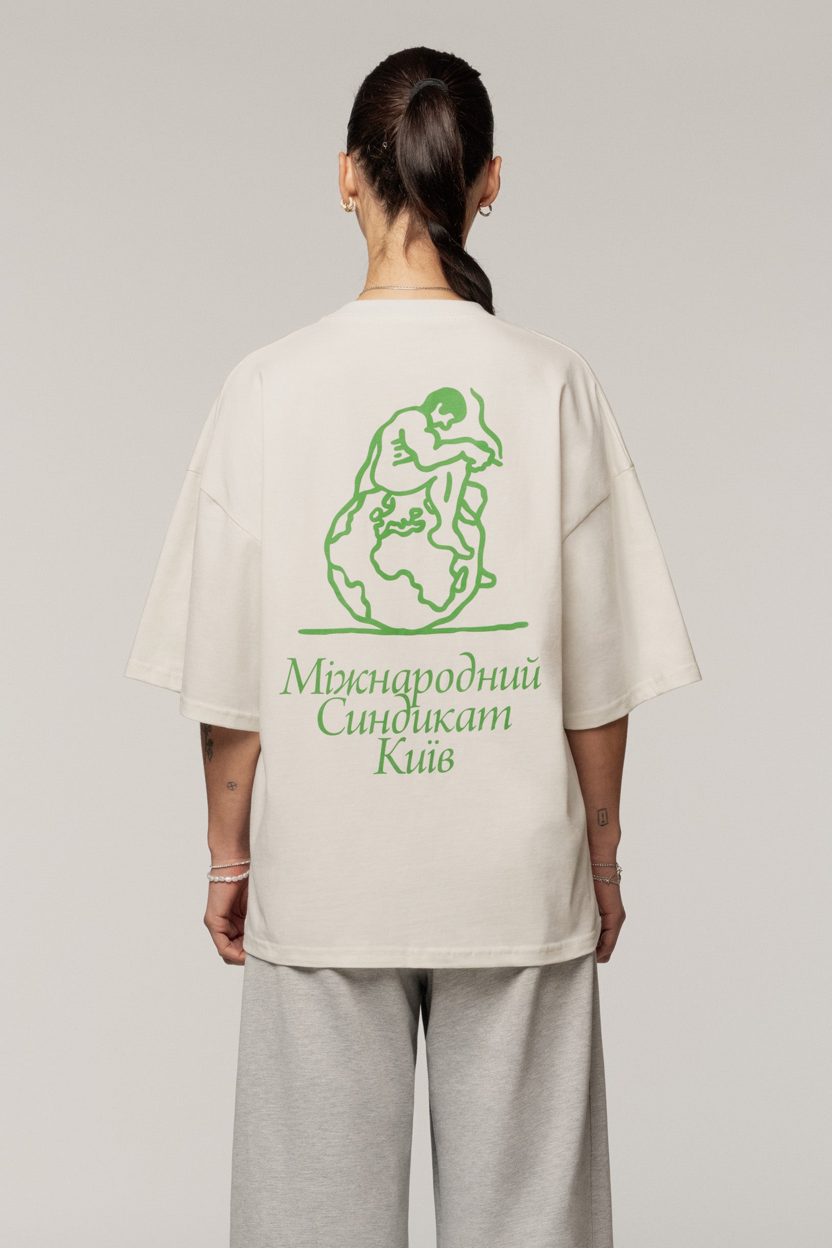 Sndct x Derega International T-shirt Ivory